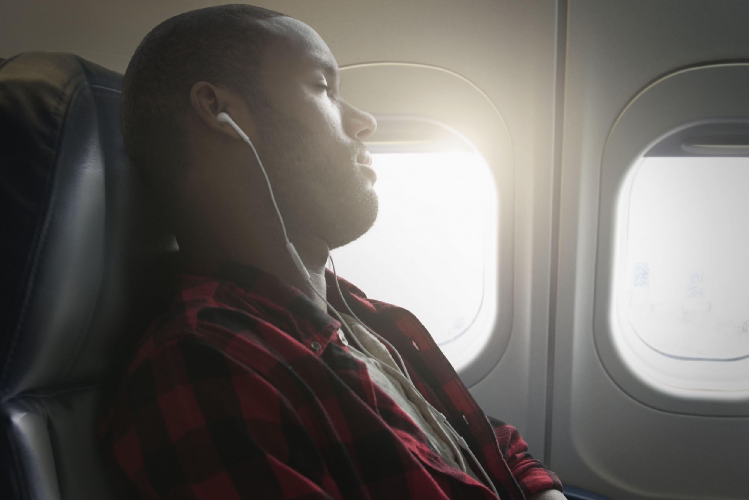 Don’t take sleeping pills and don’t overstimulate your brain if you want to sleep on the flight (Rex)