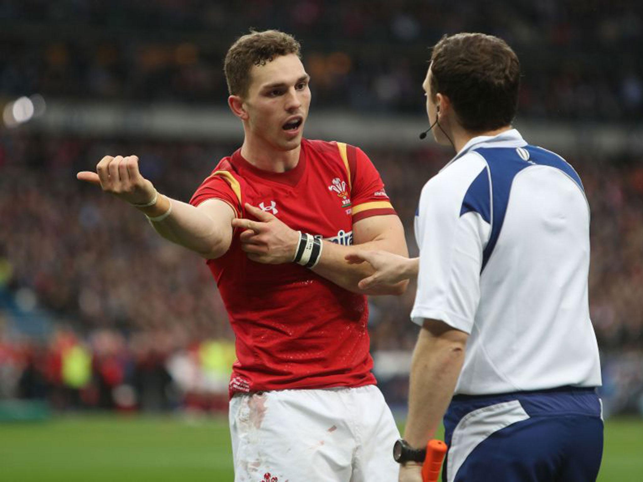 George North complained to Wayne Barnes that he had been bitten by a French player