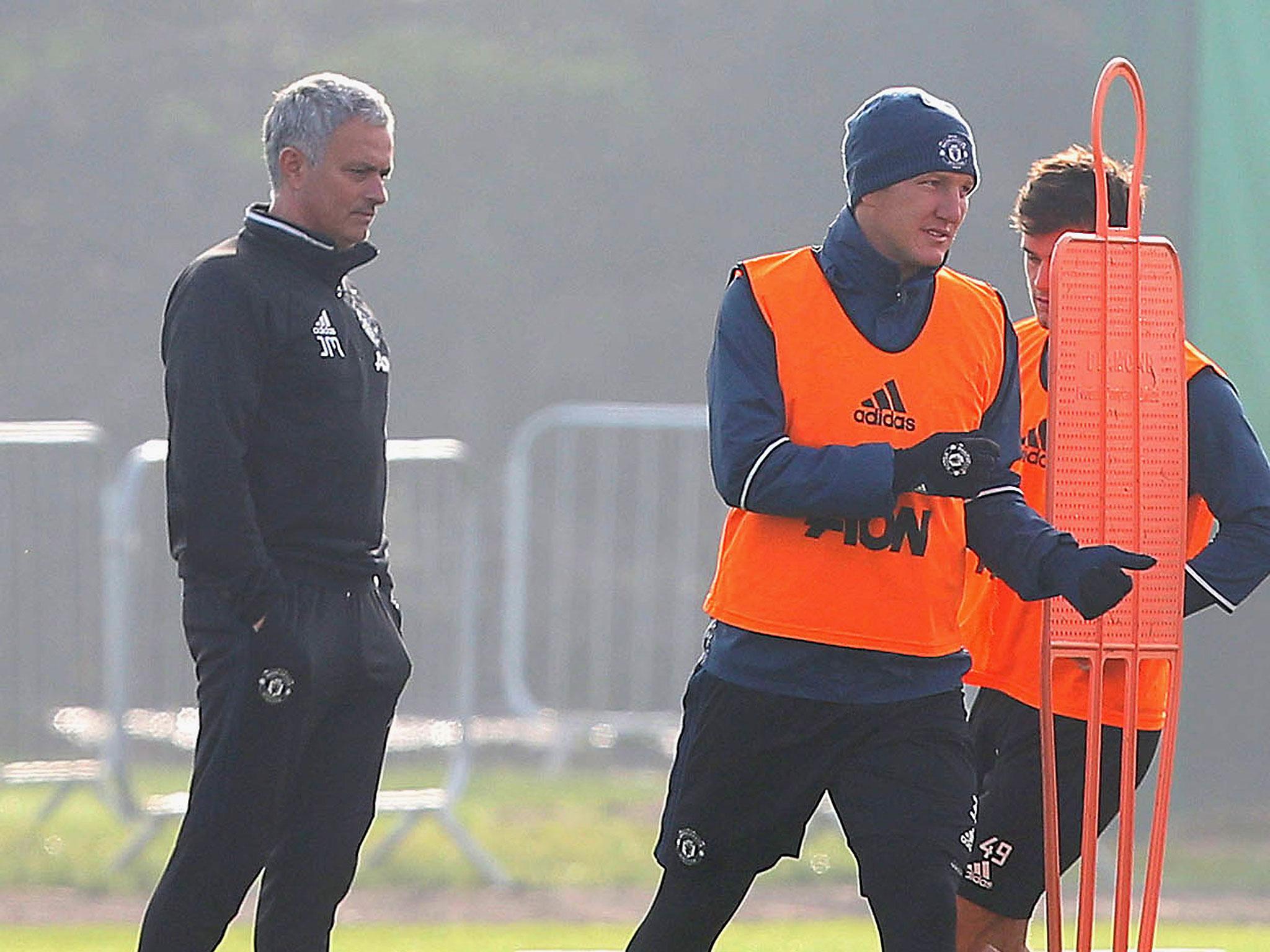 Bastian Schweinsteiger made only one start under Jose Mourinho this season