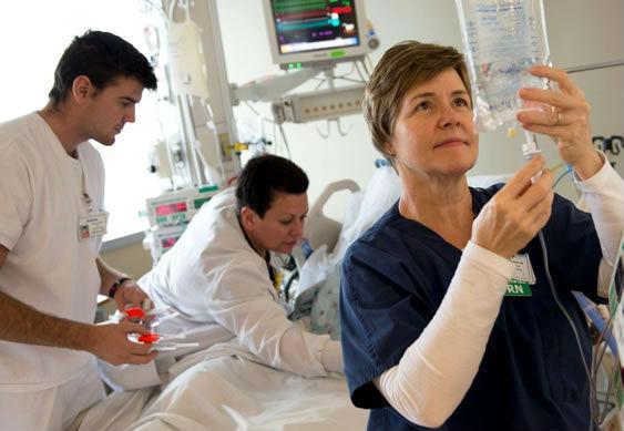 Mercy Medical Centre in Baltimore, Maryland. Donald Trump campaigned on a pledge to scrap Obamacare and replace with with something better