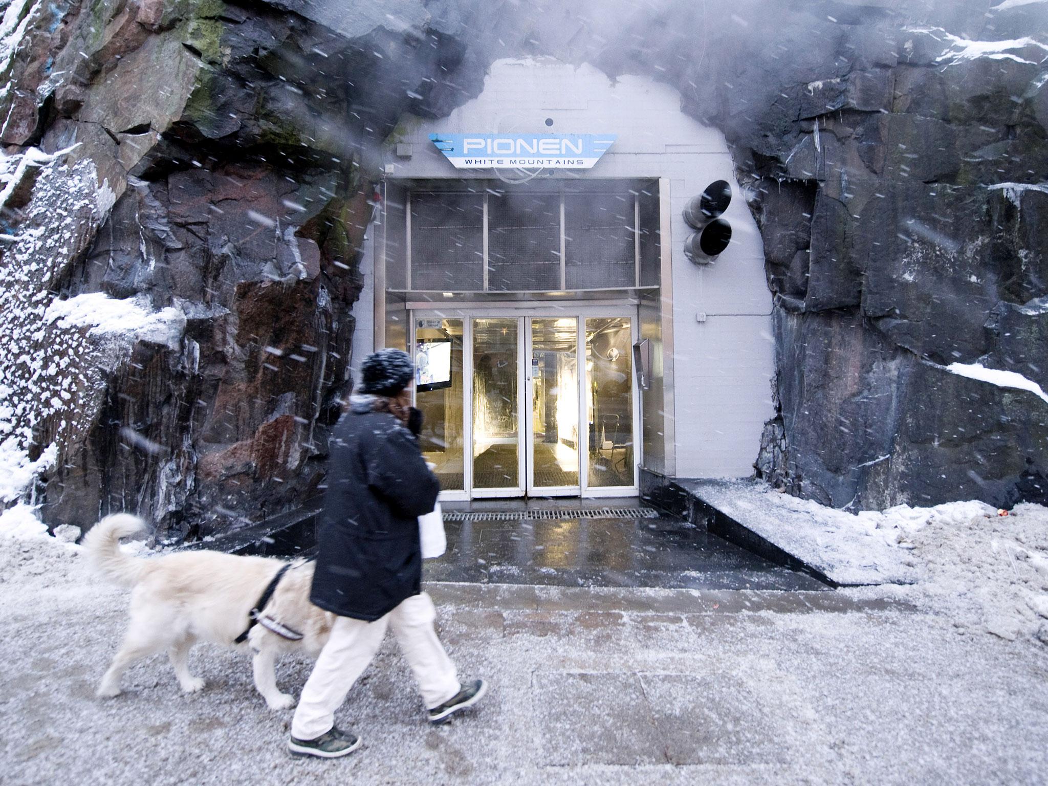 The Pionen White Mountain high-security data storage facility was once a Cold-War era bunker and nuclear shelter in Stockholm, Sweden