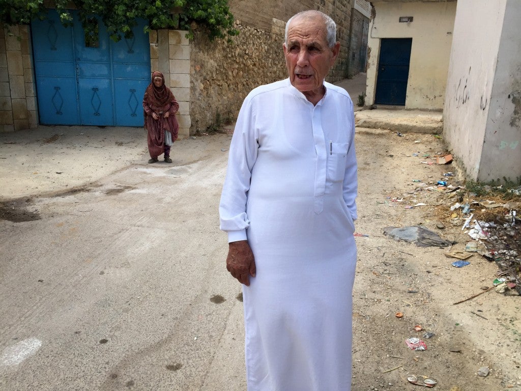 Muhammad Muqbil, a Palestinian father of nine and grandfather of 38, says he had his olive trees stolen by settlers