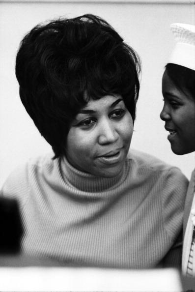 Aretha in the Atlantic Records studios in New York, 1968