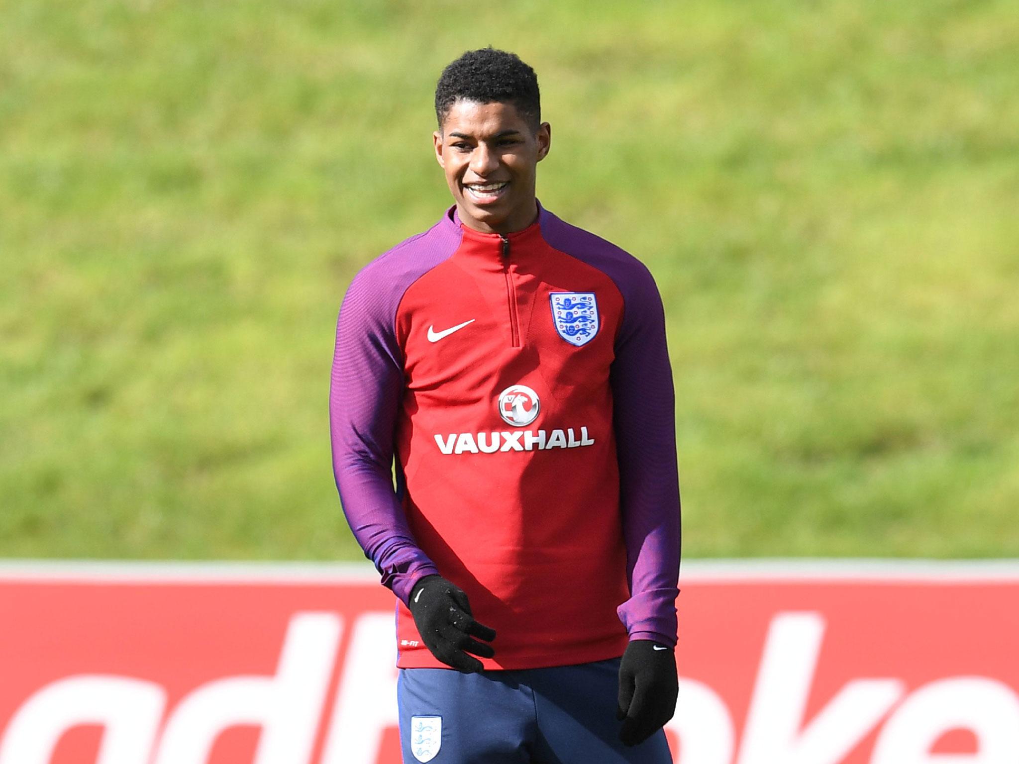 Marcus Rashford will start for England tonight but needs time if he's to make that stage his own