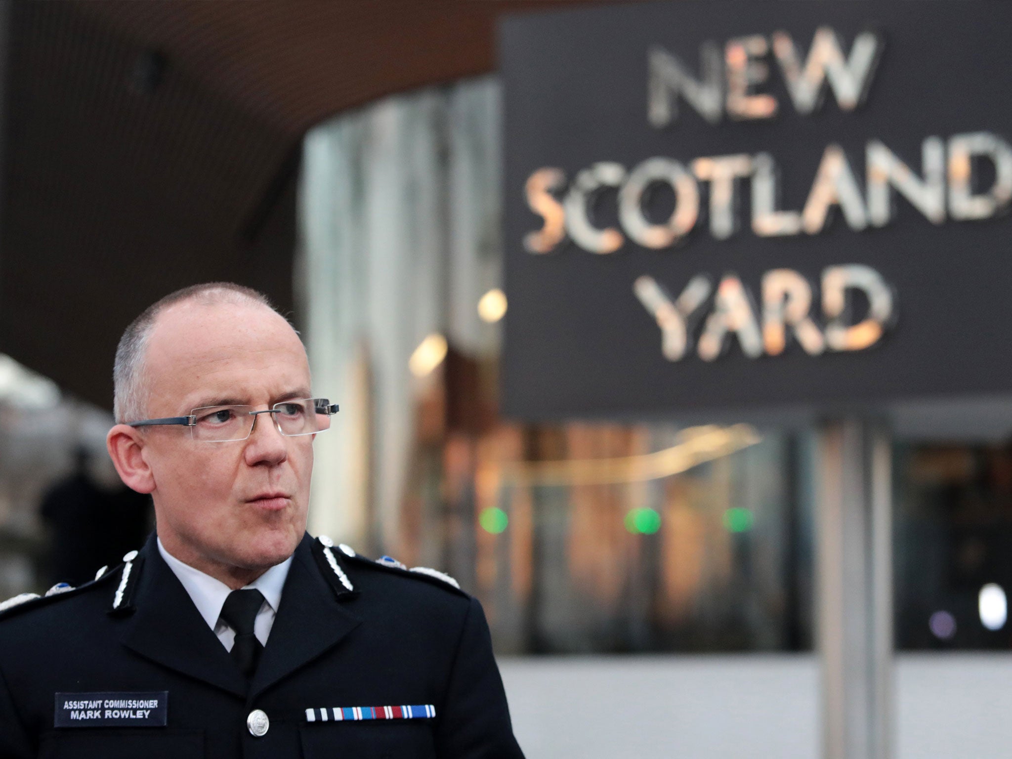 Then Assistant Commissioner Mark Rowley speaks to the press after the 2017 Westminster attack