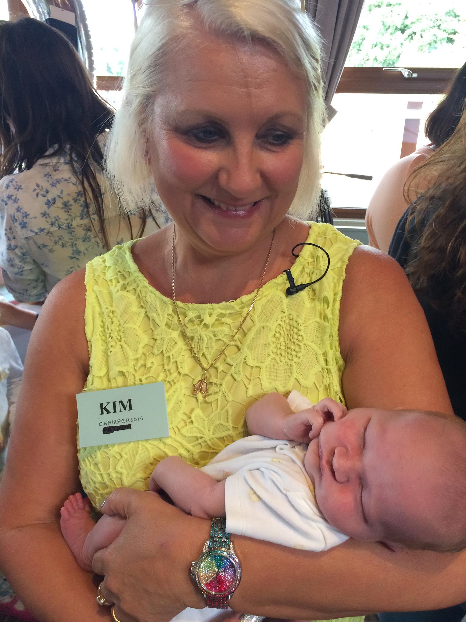 Kim Cotton with COTs' 1000th surrogate baby