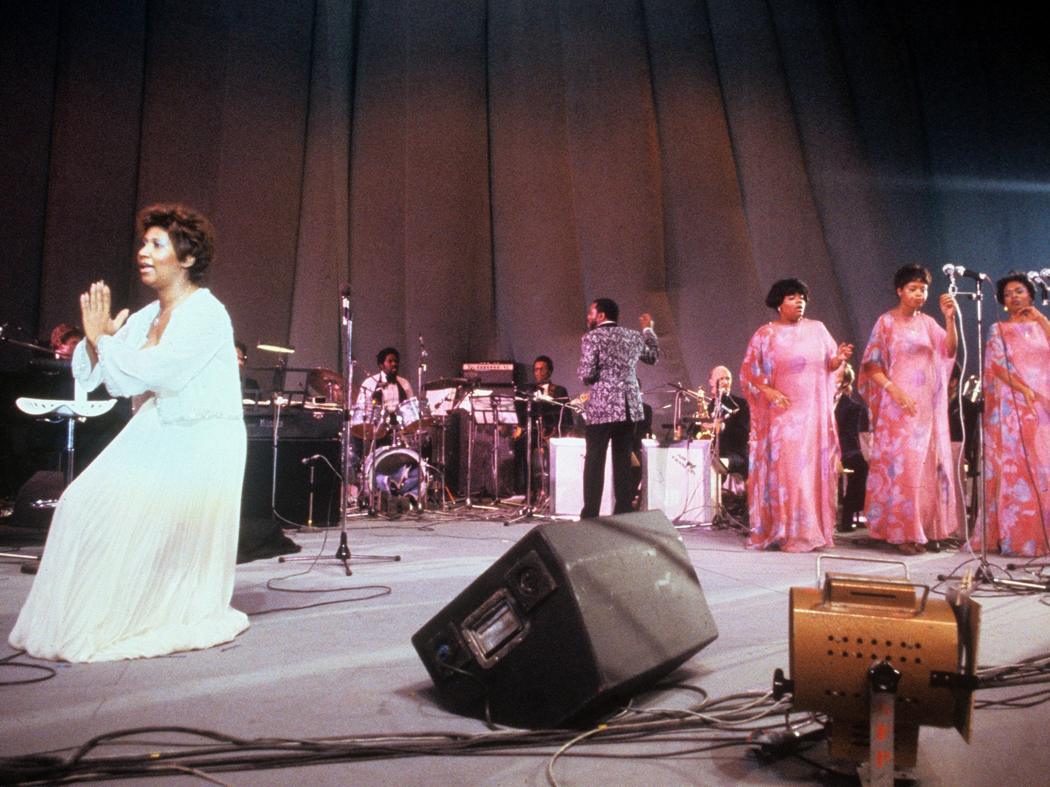 Aretha Franklin in concert in 1977