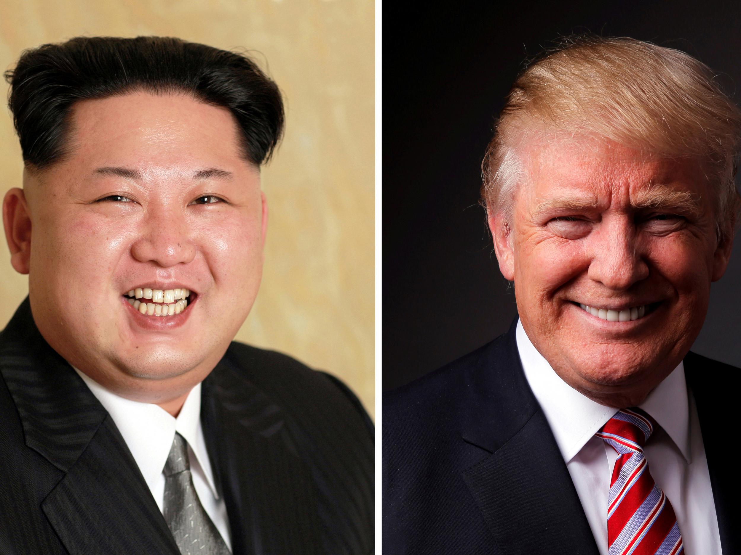 North Korean leader Kim Jong-un and US President Donald Trump