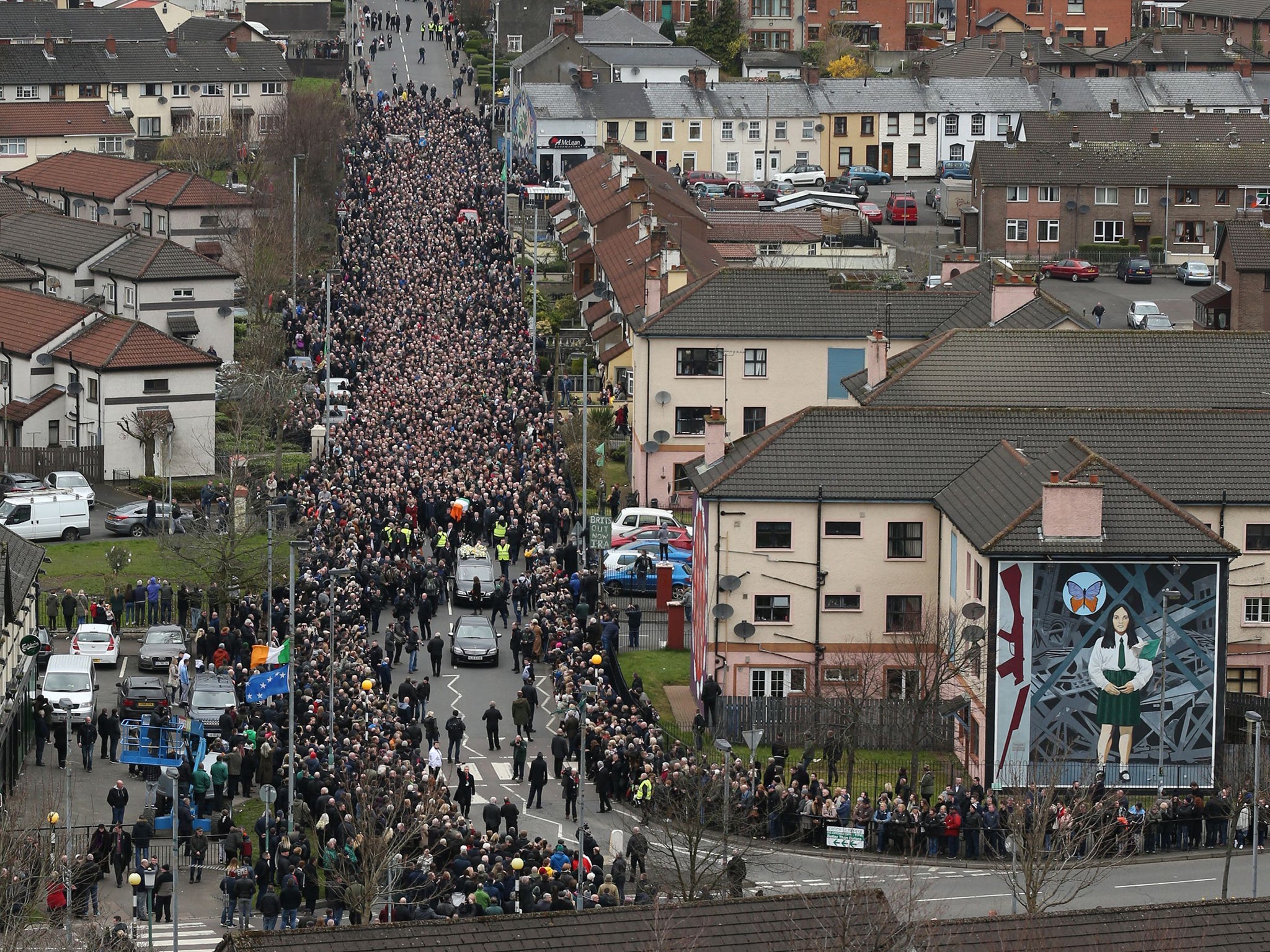 The coffin was eventually passed from family to fellow Republican politicians (PA)