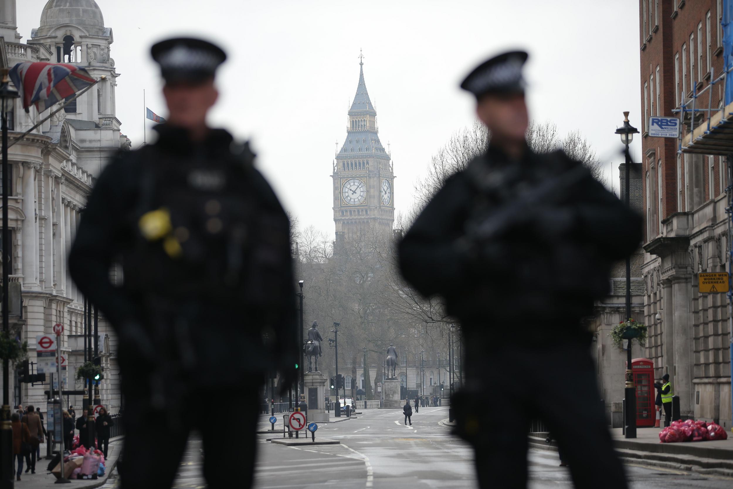 Armed officers in Westminster on Wednesday. Jenkins rather misses the crucial point that the media has changed out of all recognition since the heyday of the IRA and PLO