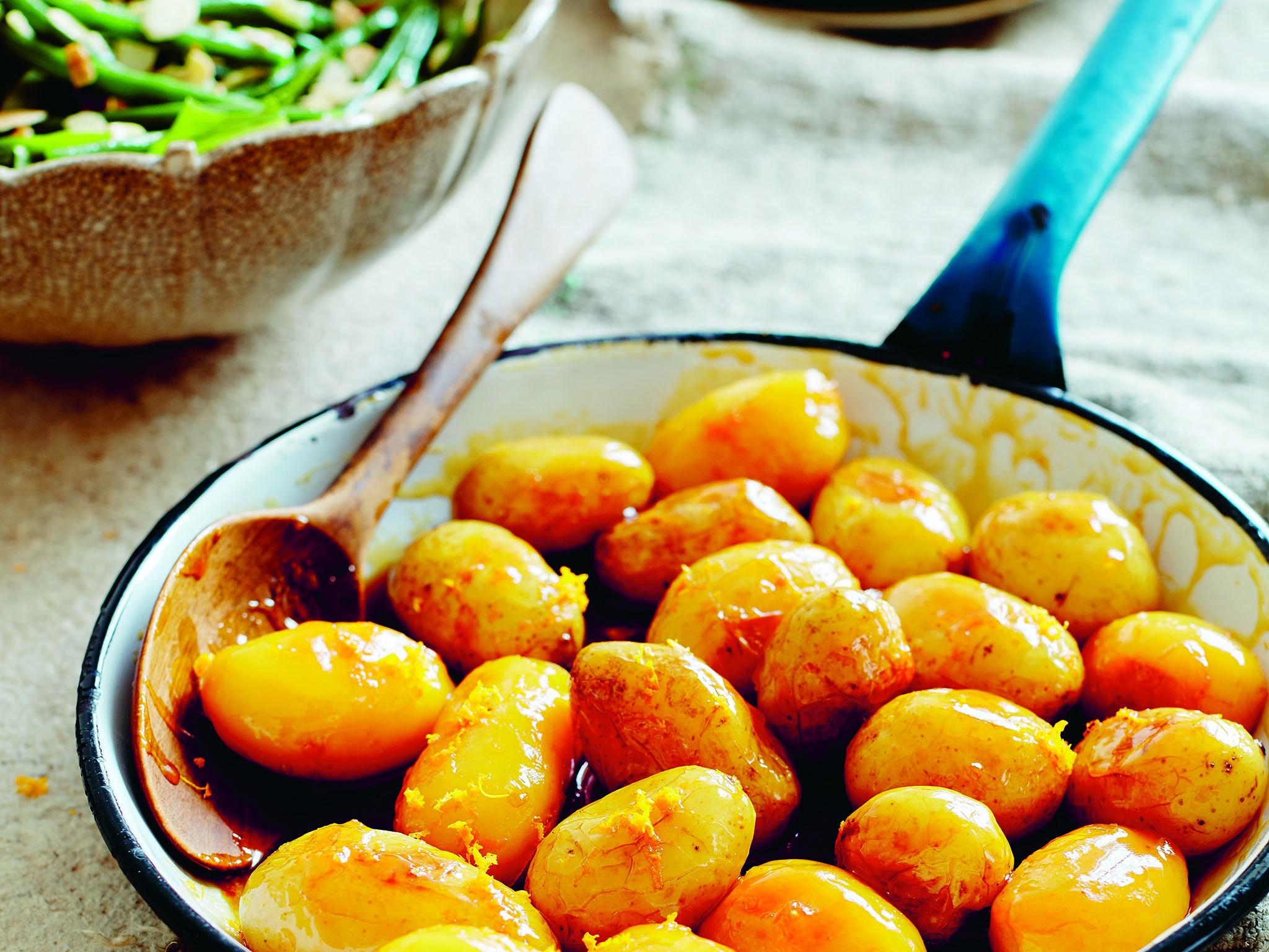 Caramelised potatoes from Catherine Phipps’ ‘Citrus’ book