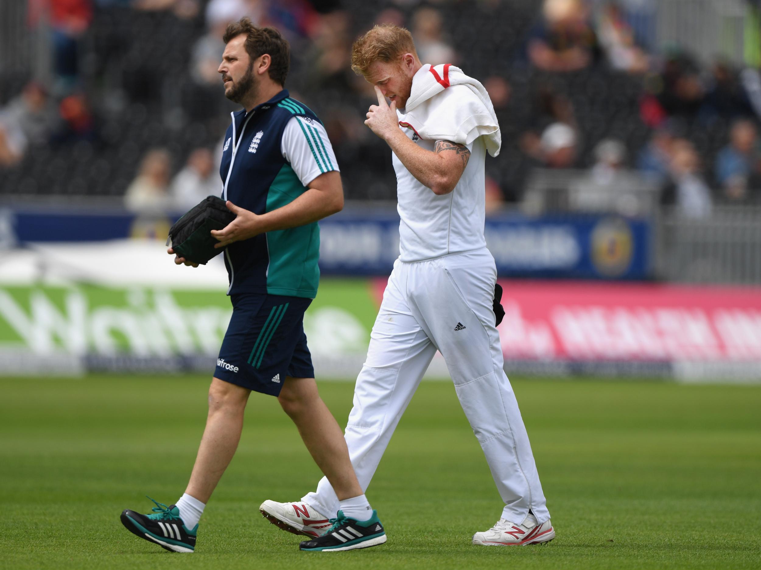 Ben Stokes suffered injuries last year on the pitch