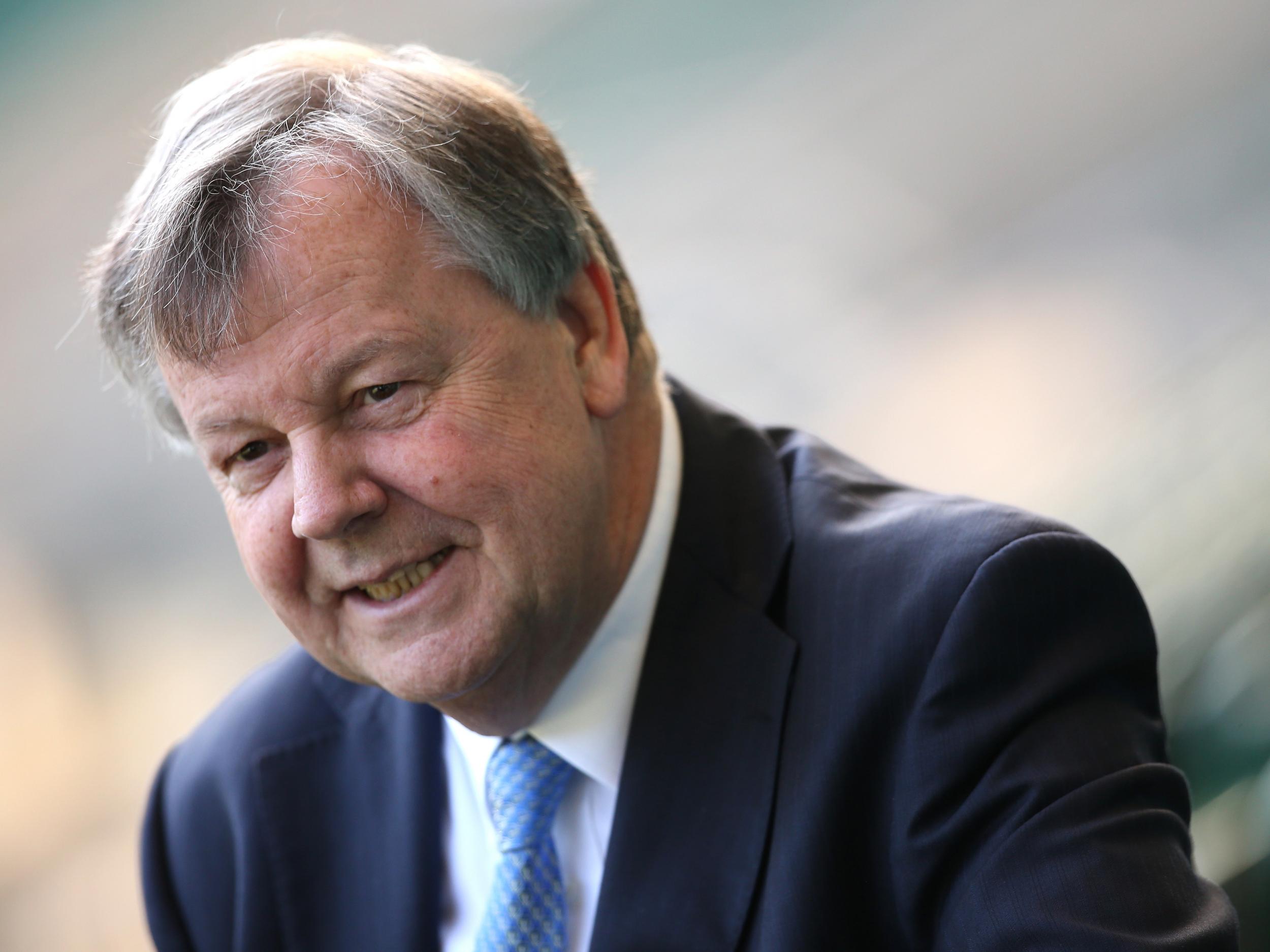 Richie left his role as RFU chairman before joining Premiership Rugby