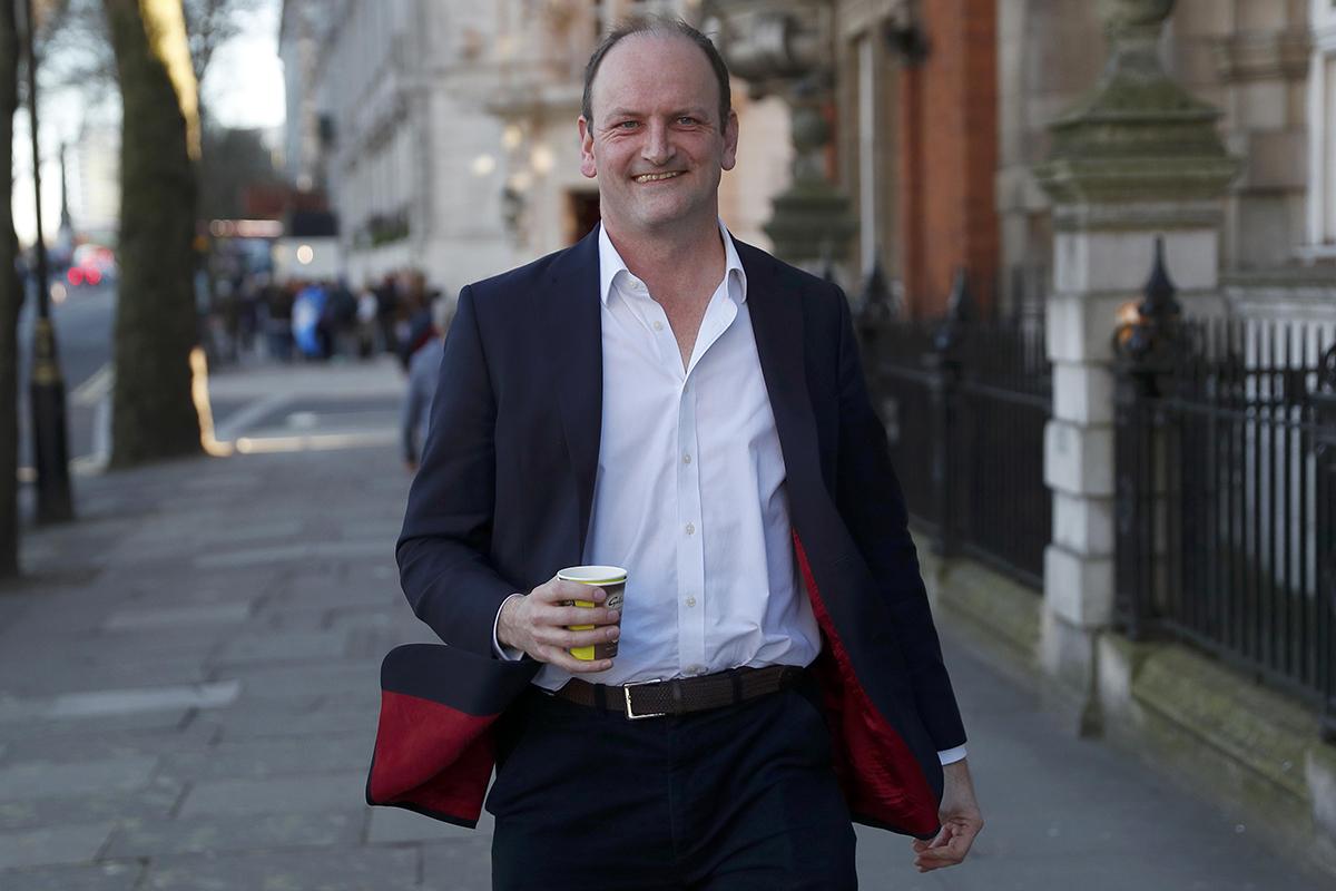 Douglas Carswell, shortly after announcing he was quitting Ukip