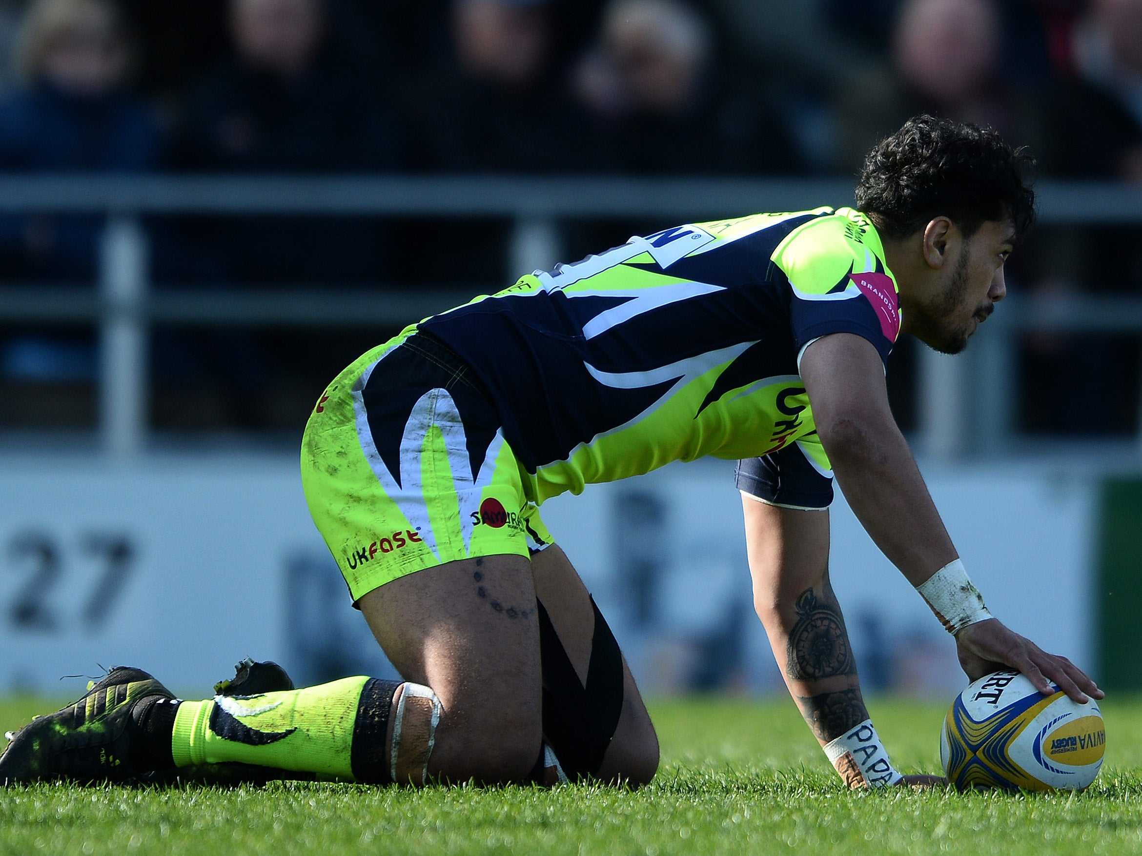 Solomona scored a breakaway try for Sale