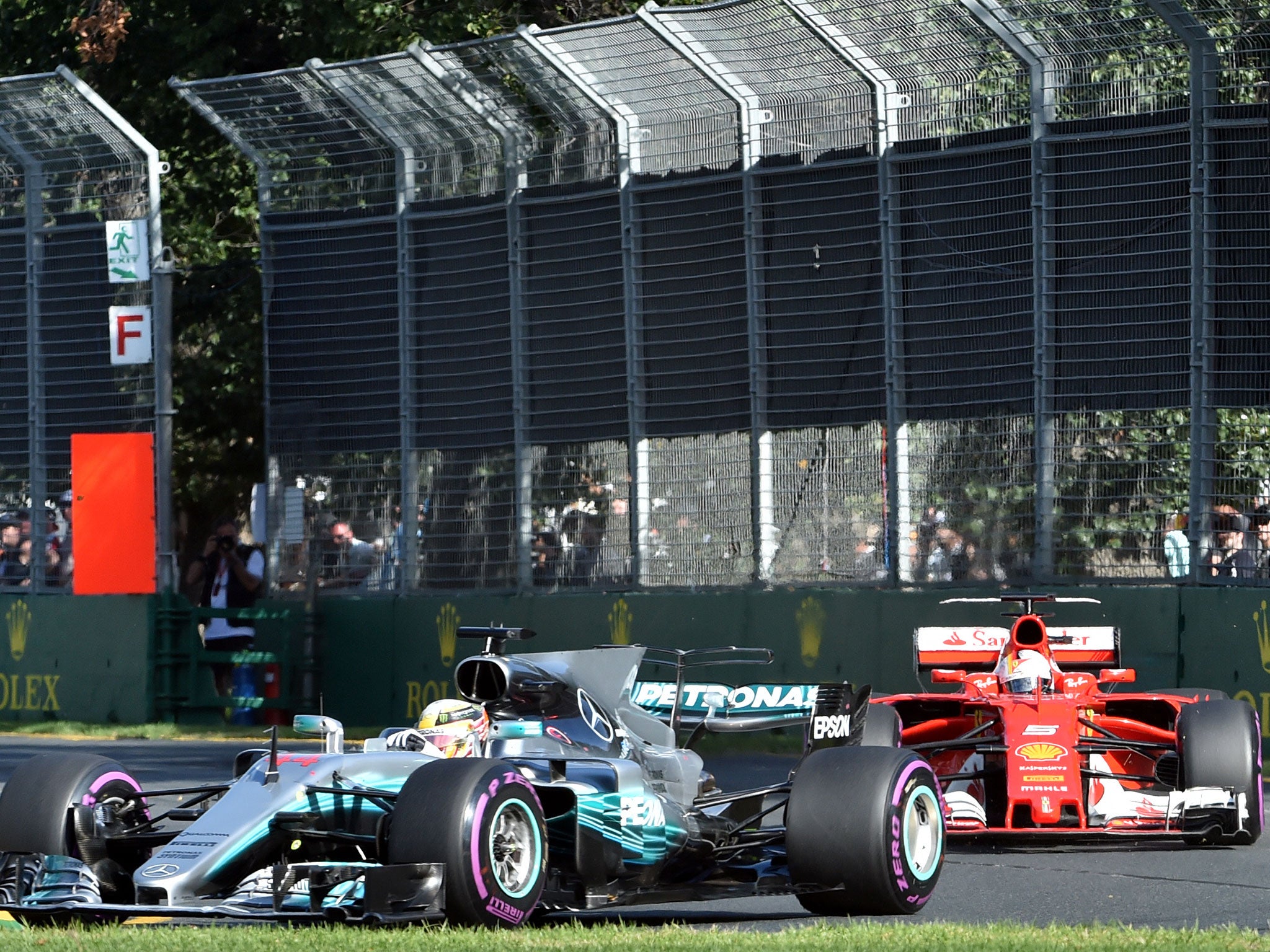 Vettel overhauled Hamilton at the pitstops