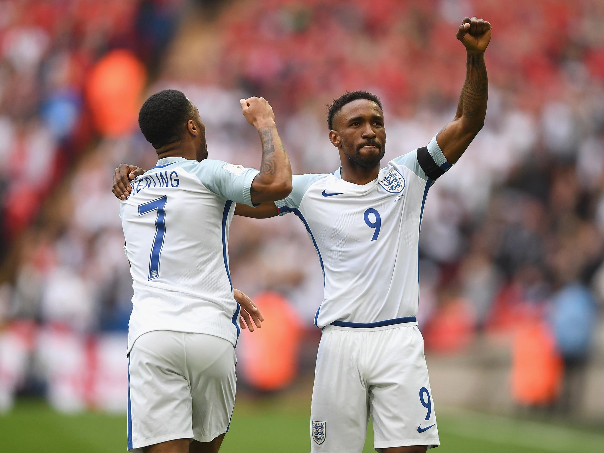 Jermain Defoe converted Raheem Sterling's cross to open the scoring