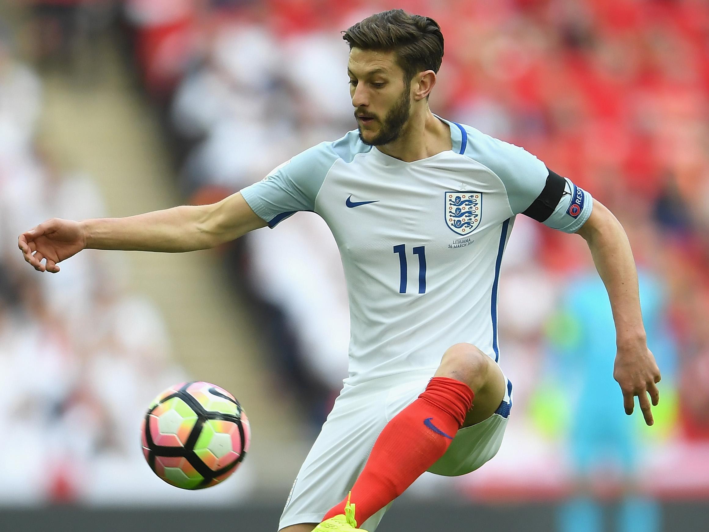 Lallana completed 90 minutes for England but will now miss a month