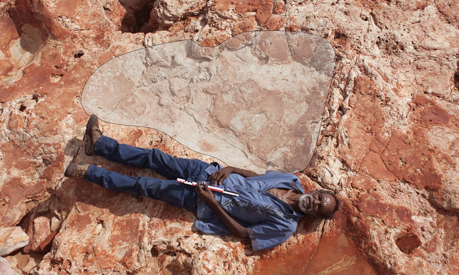 The biggest footprints measure about 1.7 metres in length