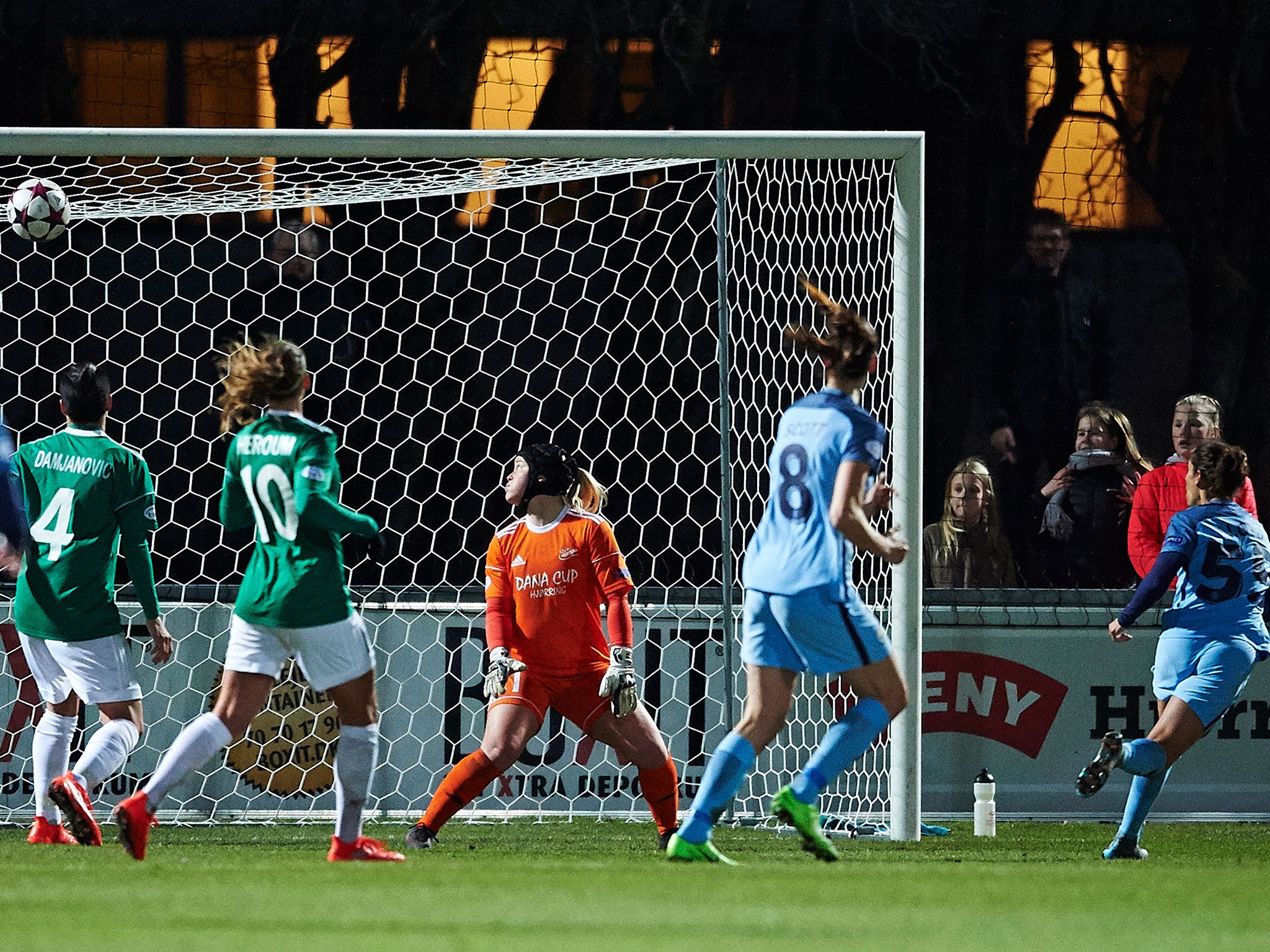 Lloyd scores City's only goal against Fortuna Hjorring