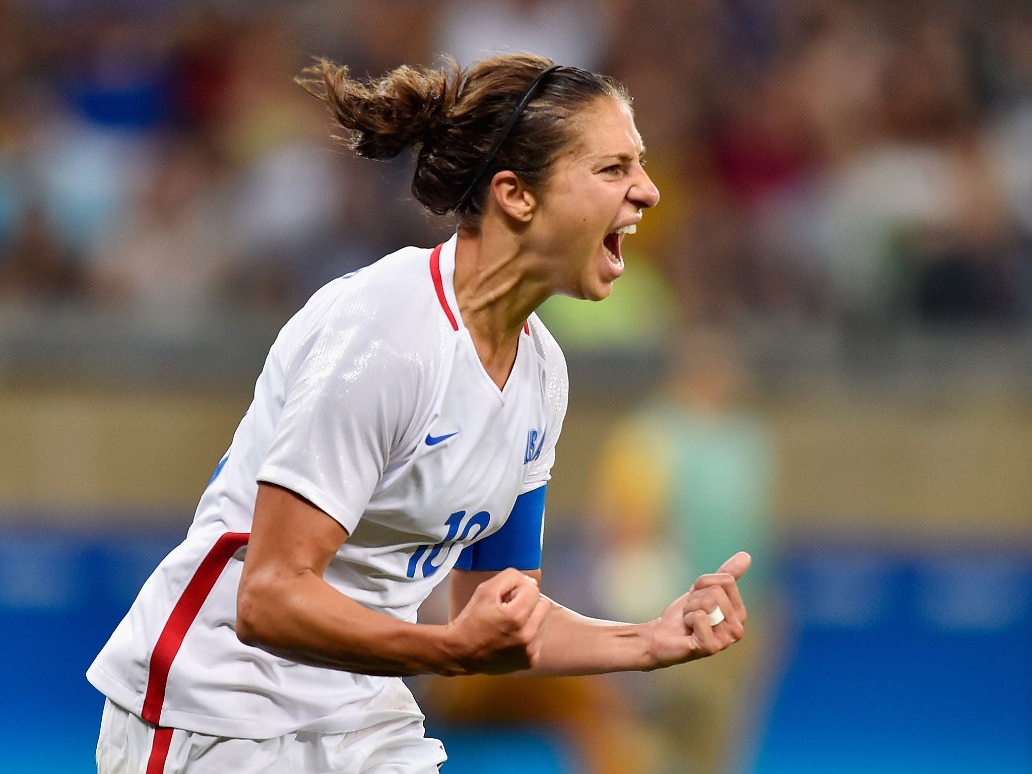 Lloyd helped lead America to World Cup success two years ago in Canada