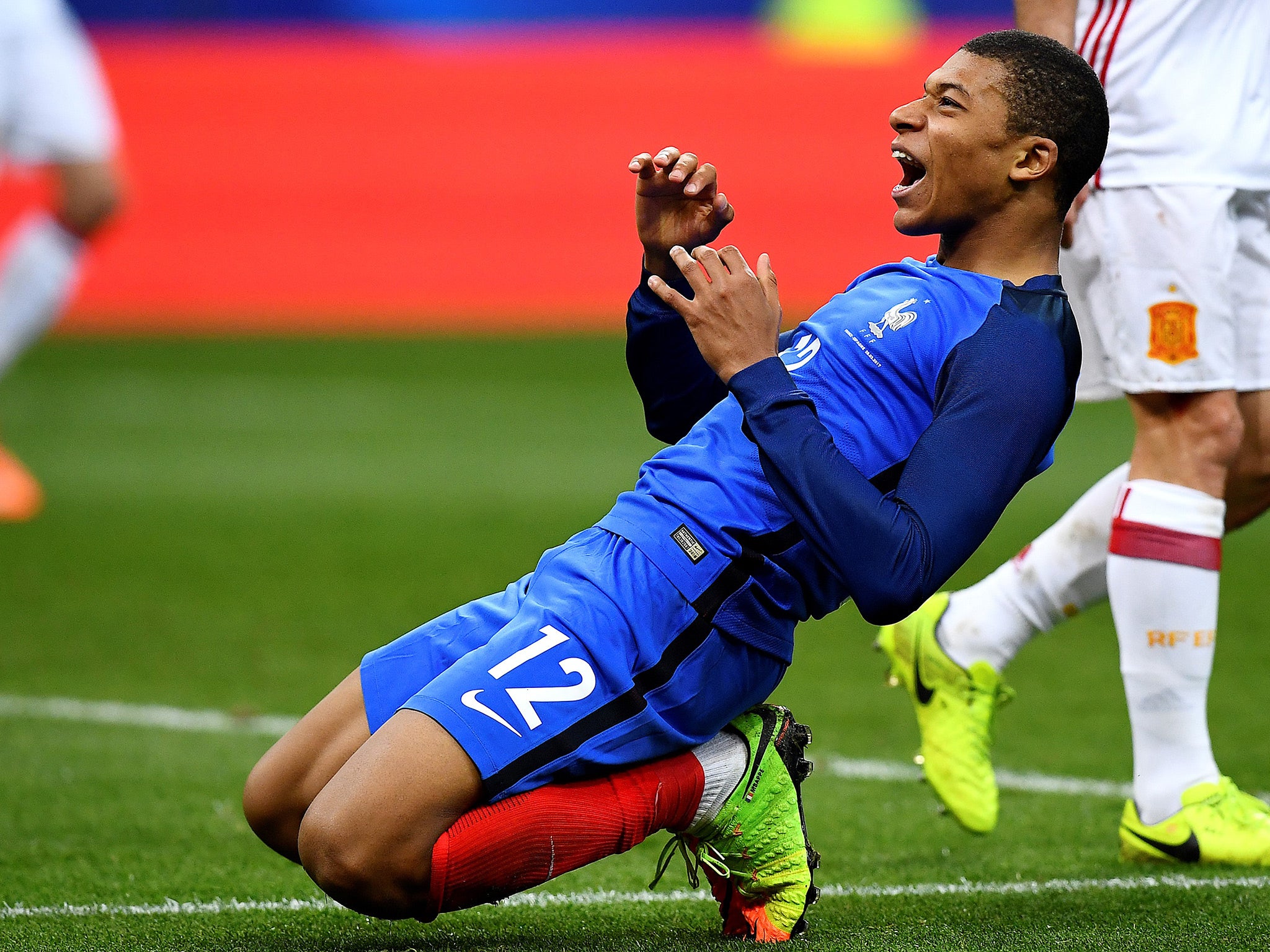 Kylian Mbappe showed promise on his full international debut