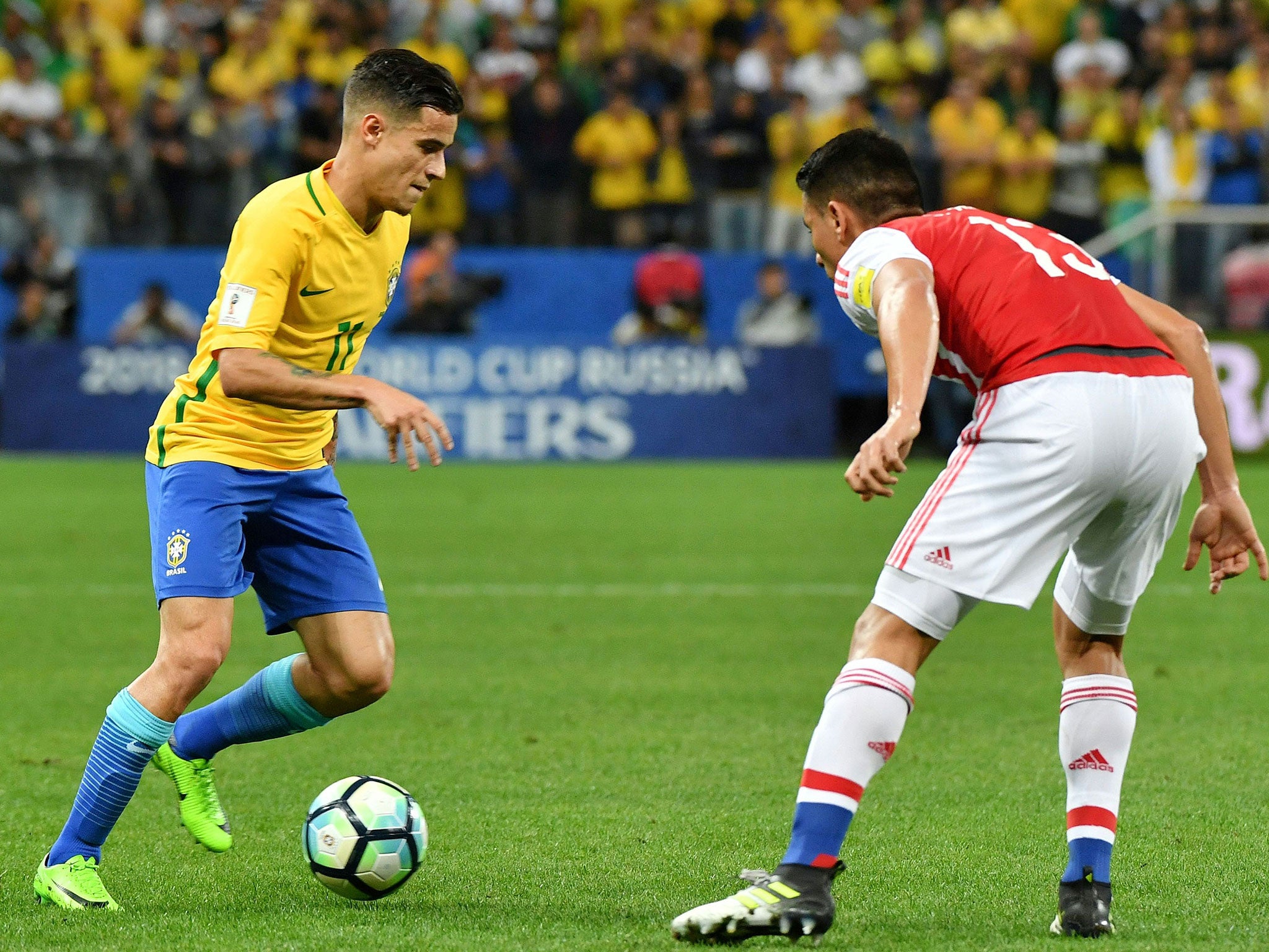 Philippe Coutinho scored Brazil's opener