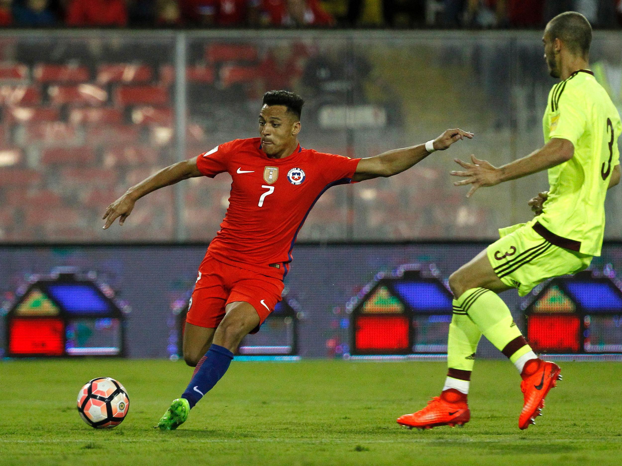 Sanchez is now Chile's joint top scorer