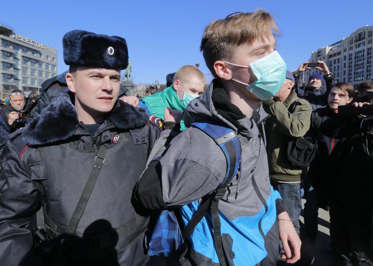 Most political protests remain around Moscow and St Petersburg but others have moved into regional areas