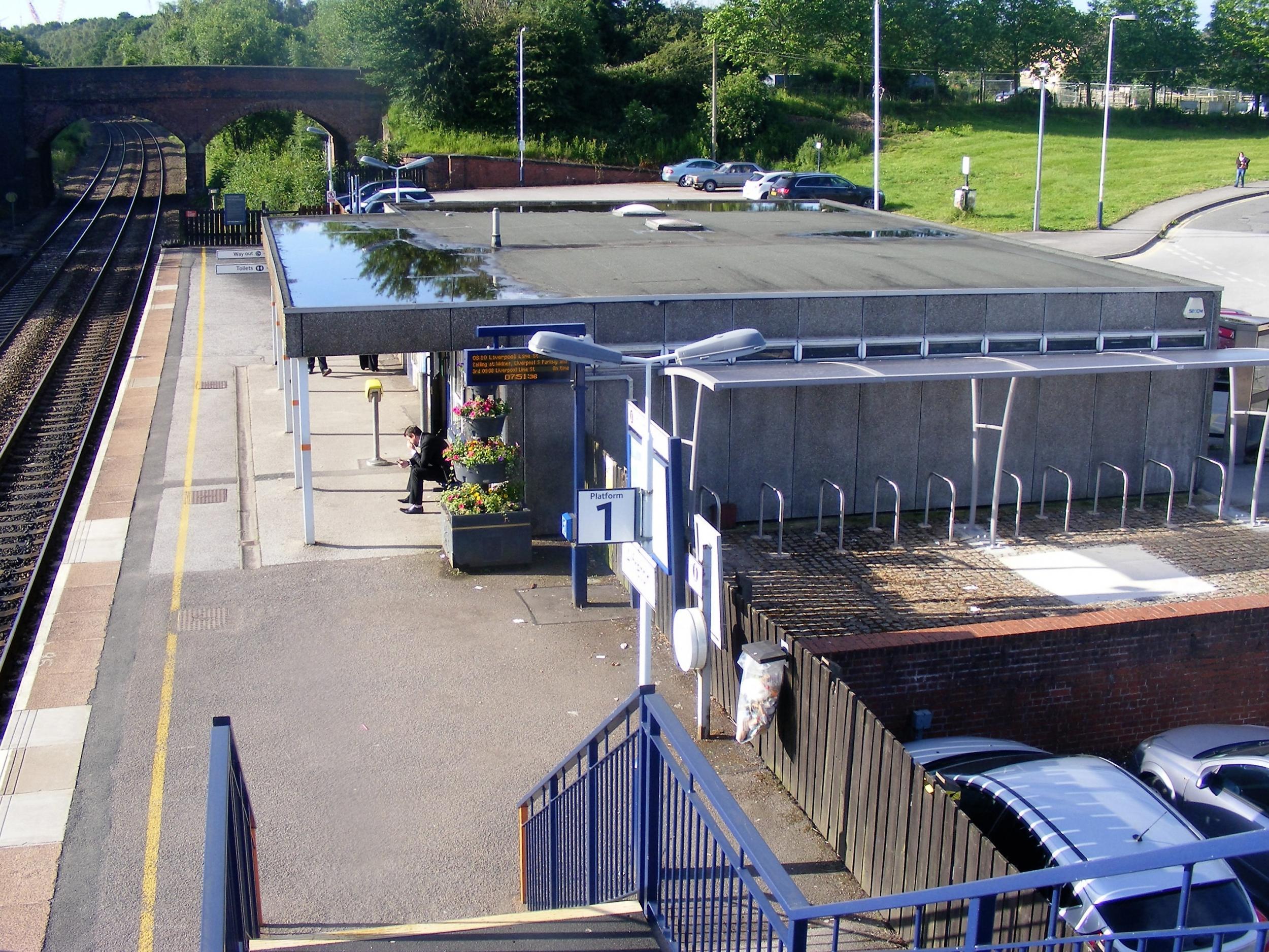 Platform for success: Alfreton station, which reopened after 22 years in 1973, and now attracts a creditable 275,000 passengers a year