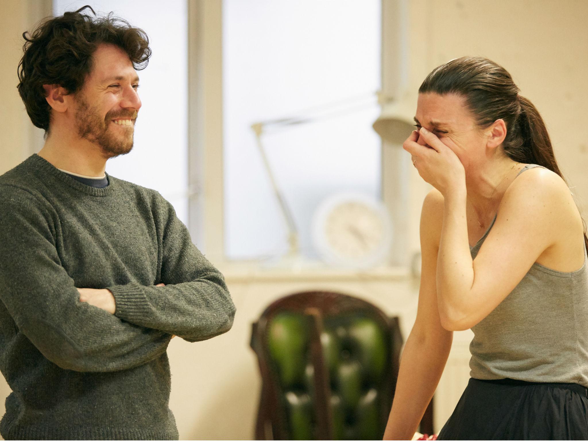 Abelson as Coleridge with Emma Pallant as Dorothy in 'William Wordsworth'