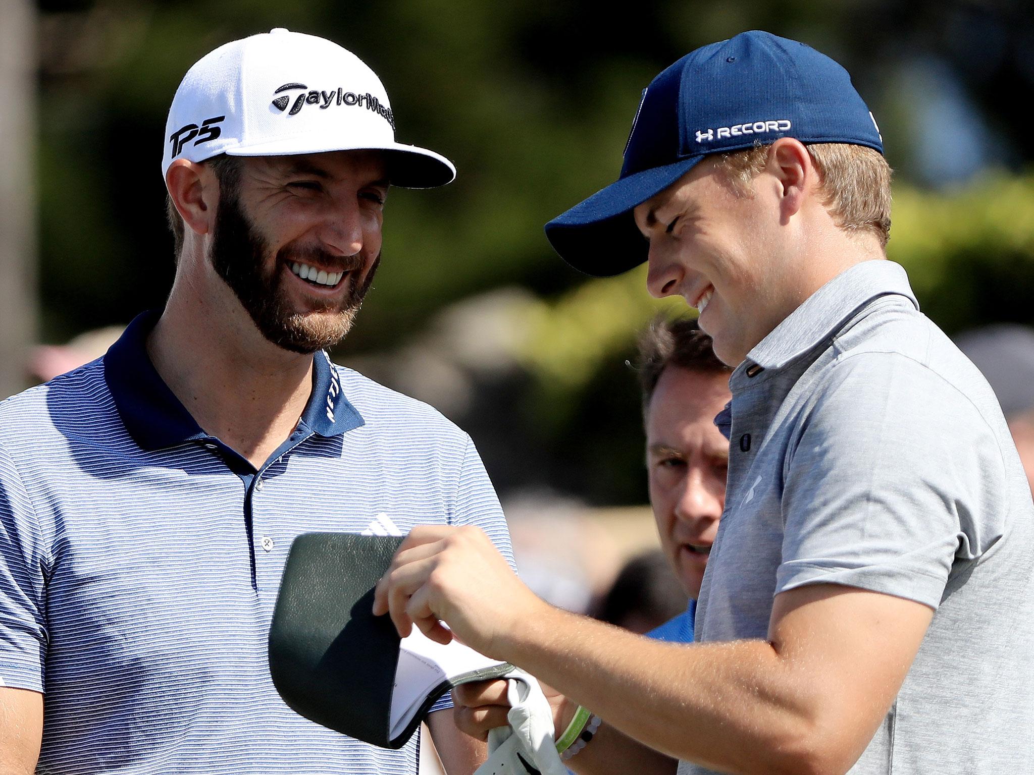 Jordan Spieth believes Dustin Johnson is the favourite at Augusta