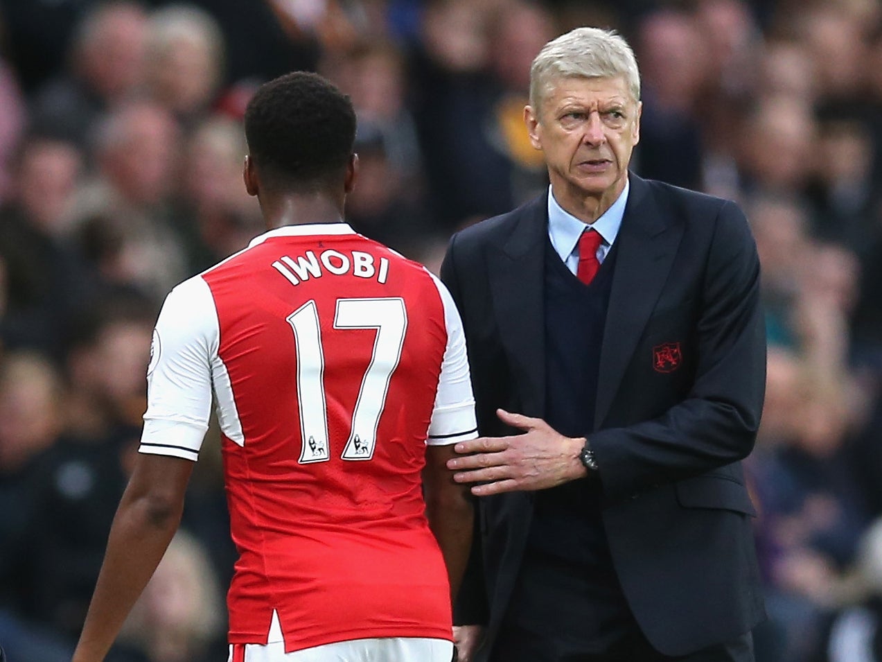 The young Nigerian winger doesn't think sacking Wenger is the answer