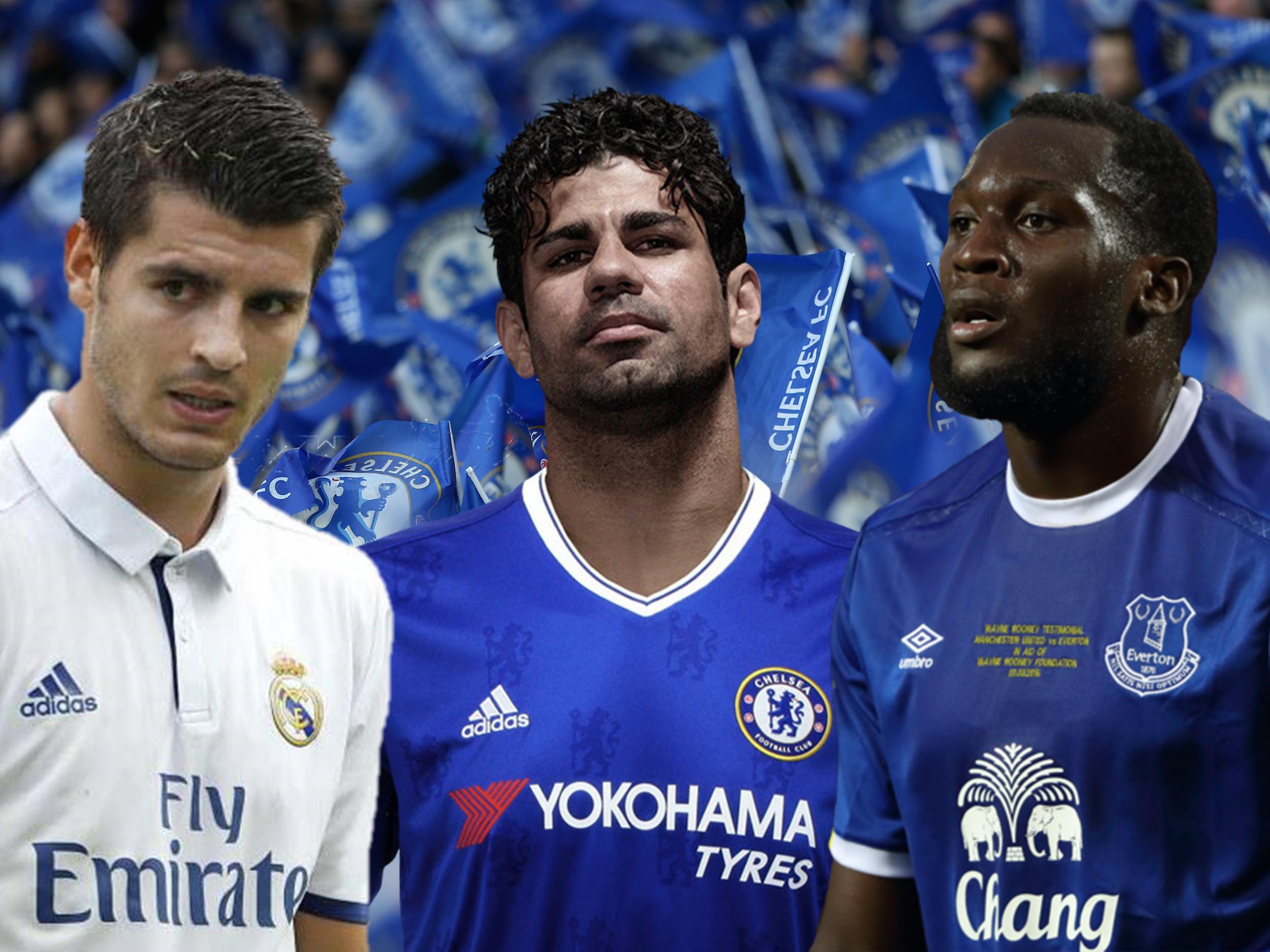 Who comes out on top between Morata, Costa and Lukaku?