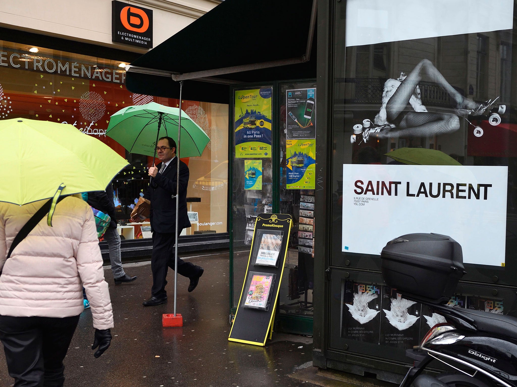 Yves Saint Laurent was ordered to change posters found to be 'degrading' by France's advertising watchdog in March