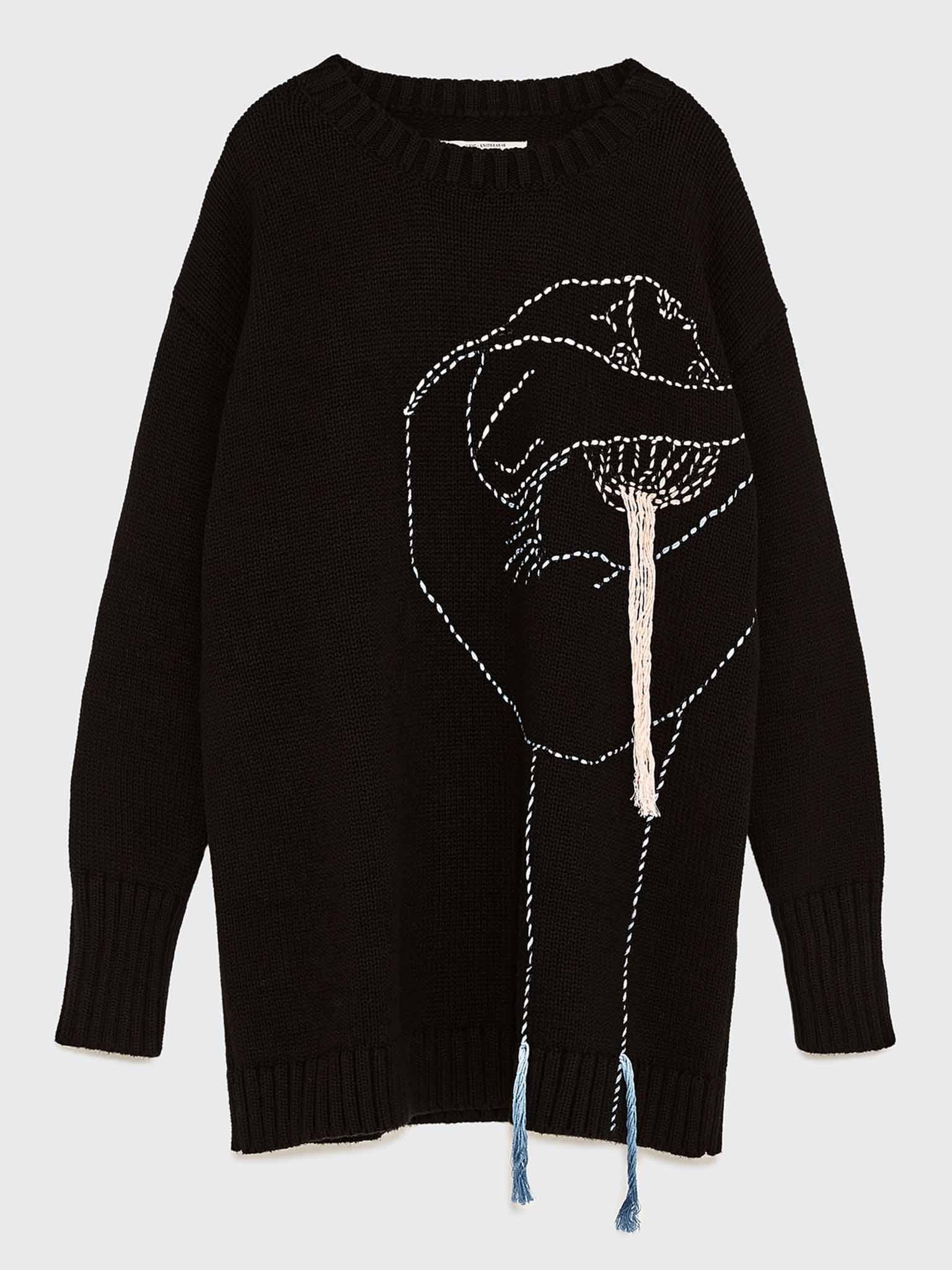 Maxi Sweater Embroidered Ballerina, £69.99