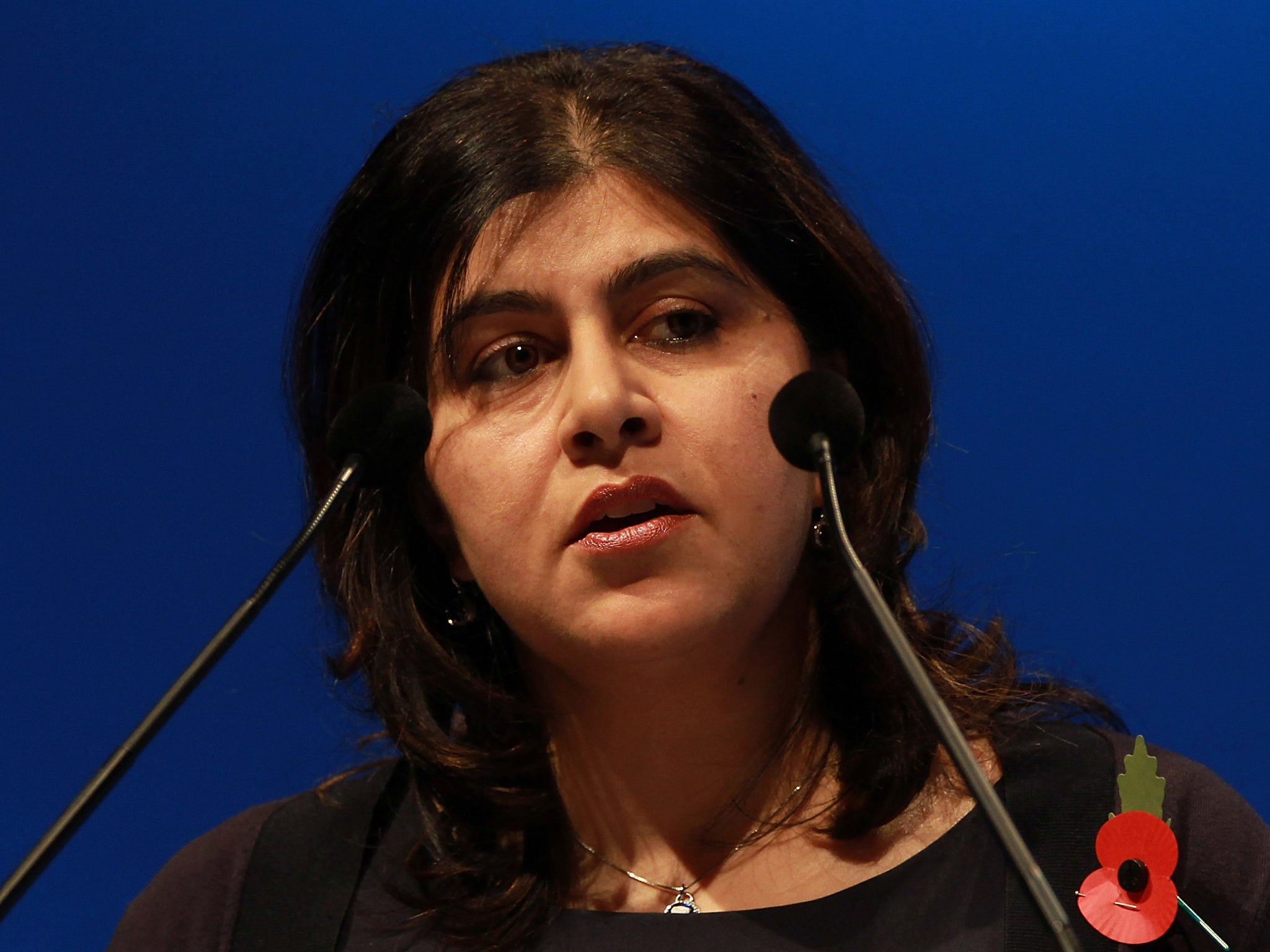 Baroness Warsi speaks during the World Islamic Economic Forum