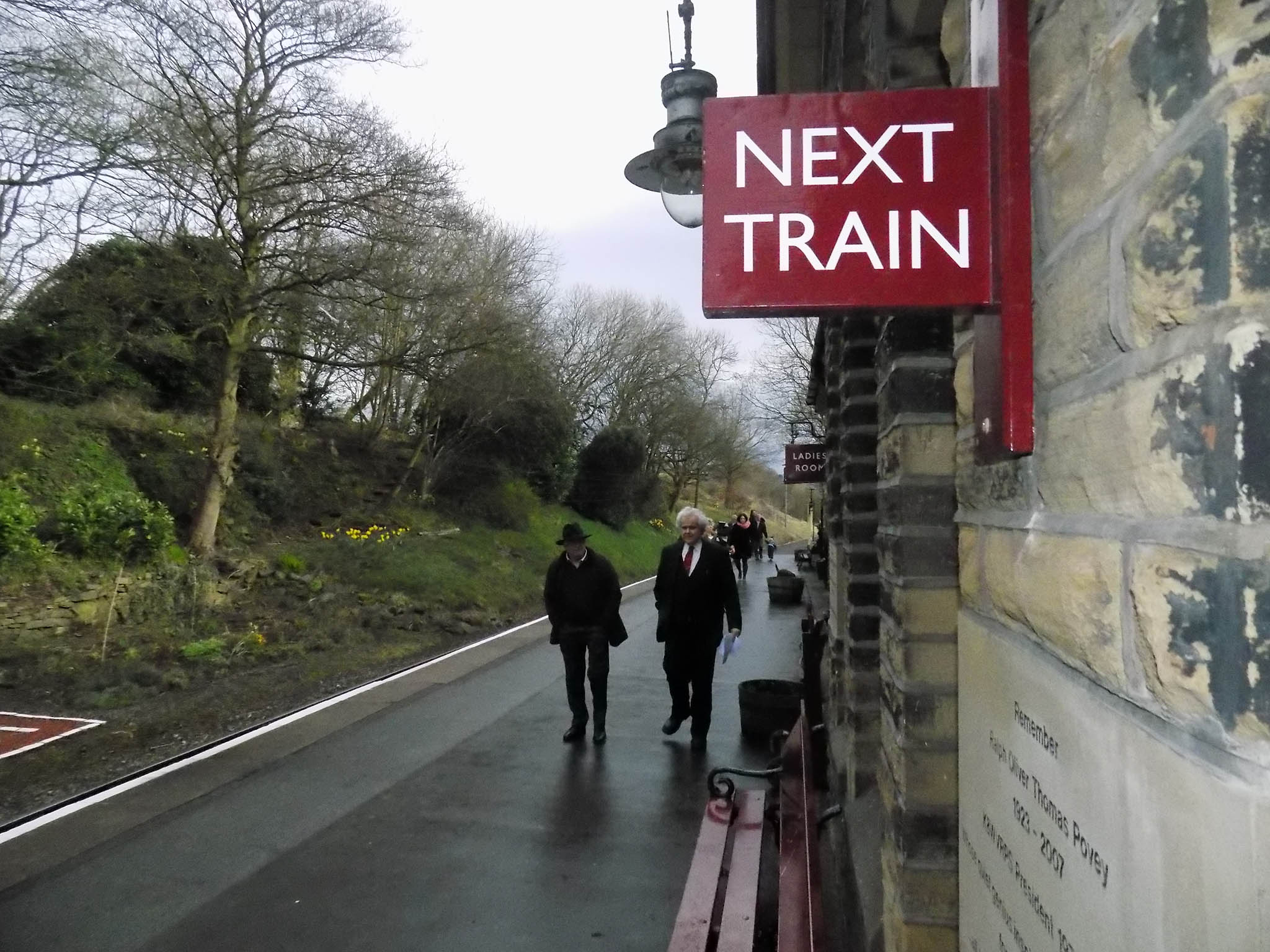 The platform at Haworth