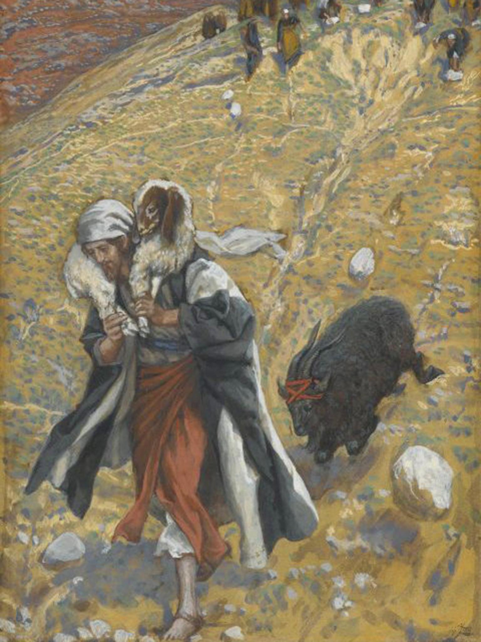 ‘Agnus-Dei: The Scapegoat’ by James Tissot, painted between 1886 and 1894