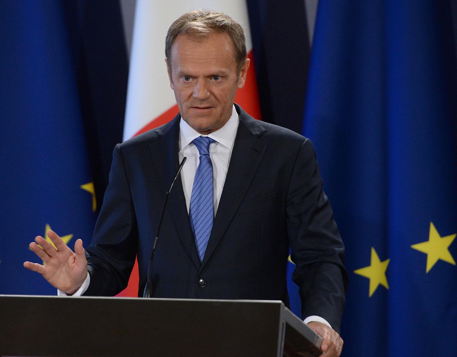 European Council President Donald Tusk