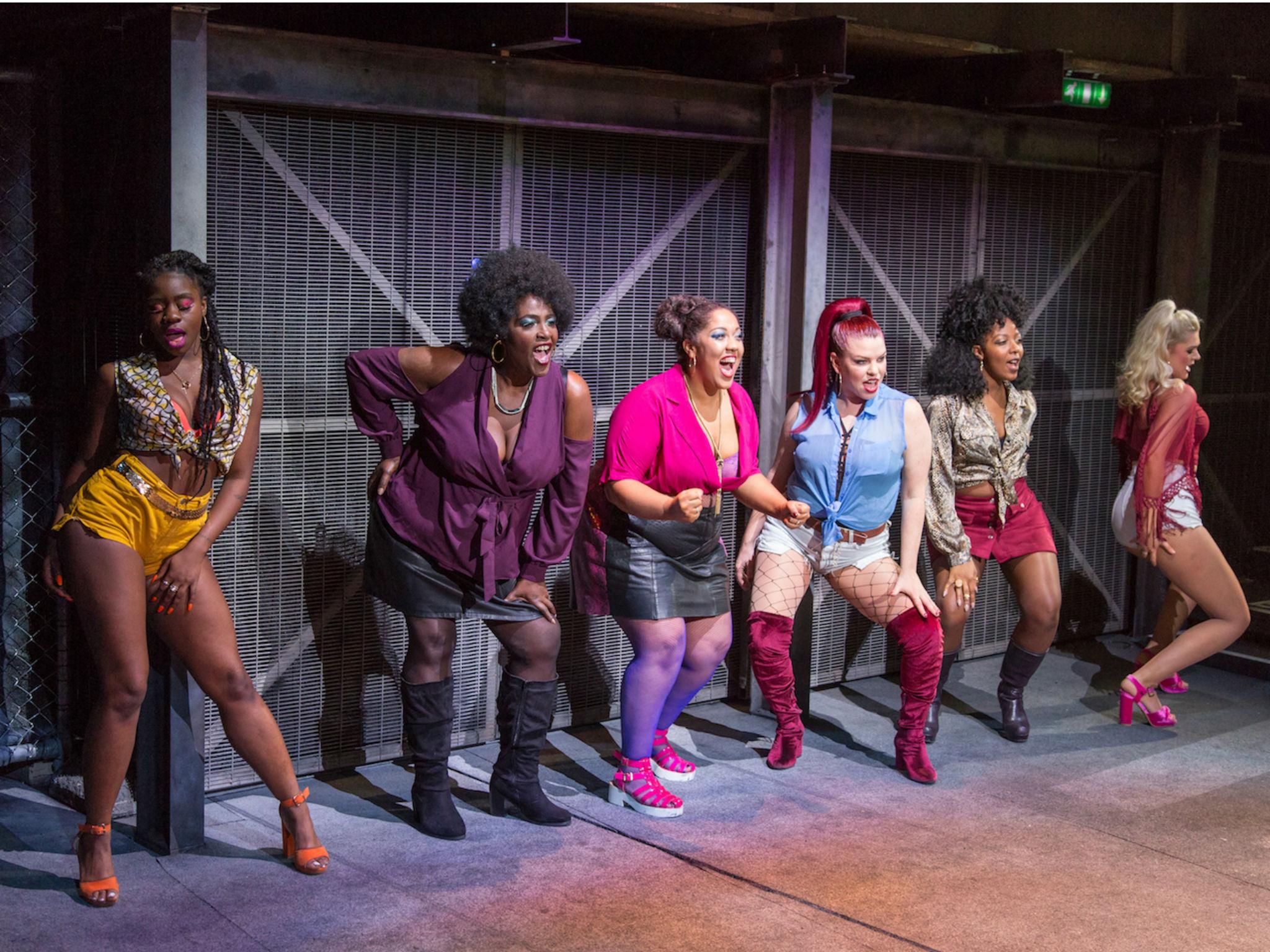 Sharon D Clarke (second left) with the cast of 'The Life' at Southwark Playhouse