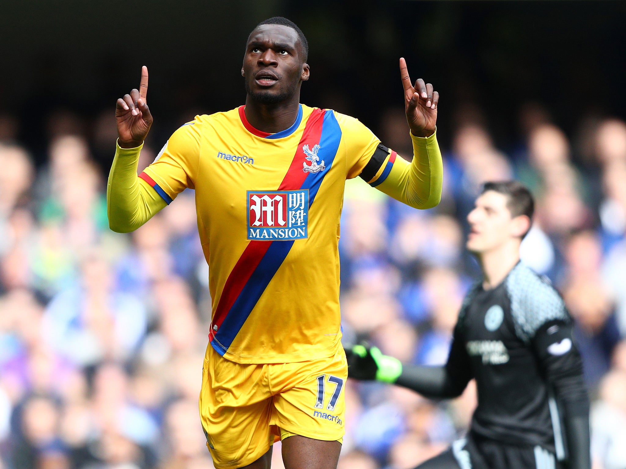 Benteke's ninth Premier League goal of the season gave Palace an unlikely lead