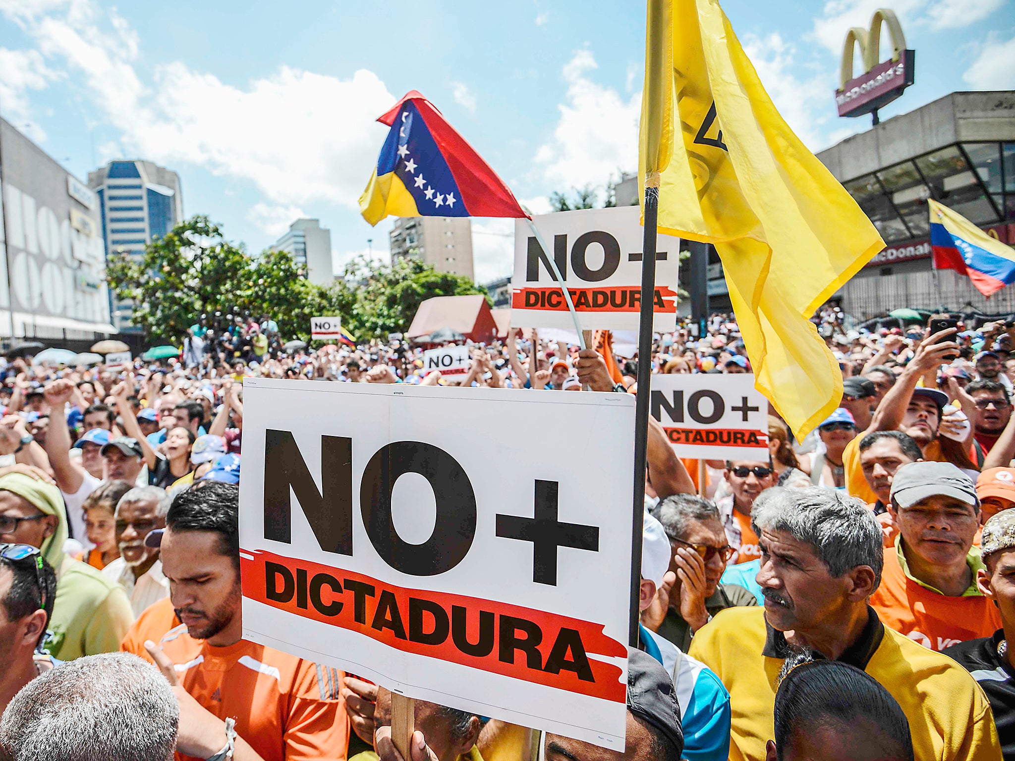 The population of Venezuela is suffering from high inflation and an unstable political environment