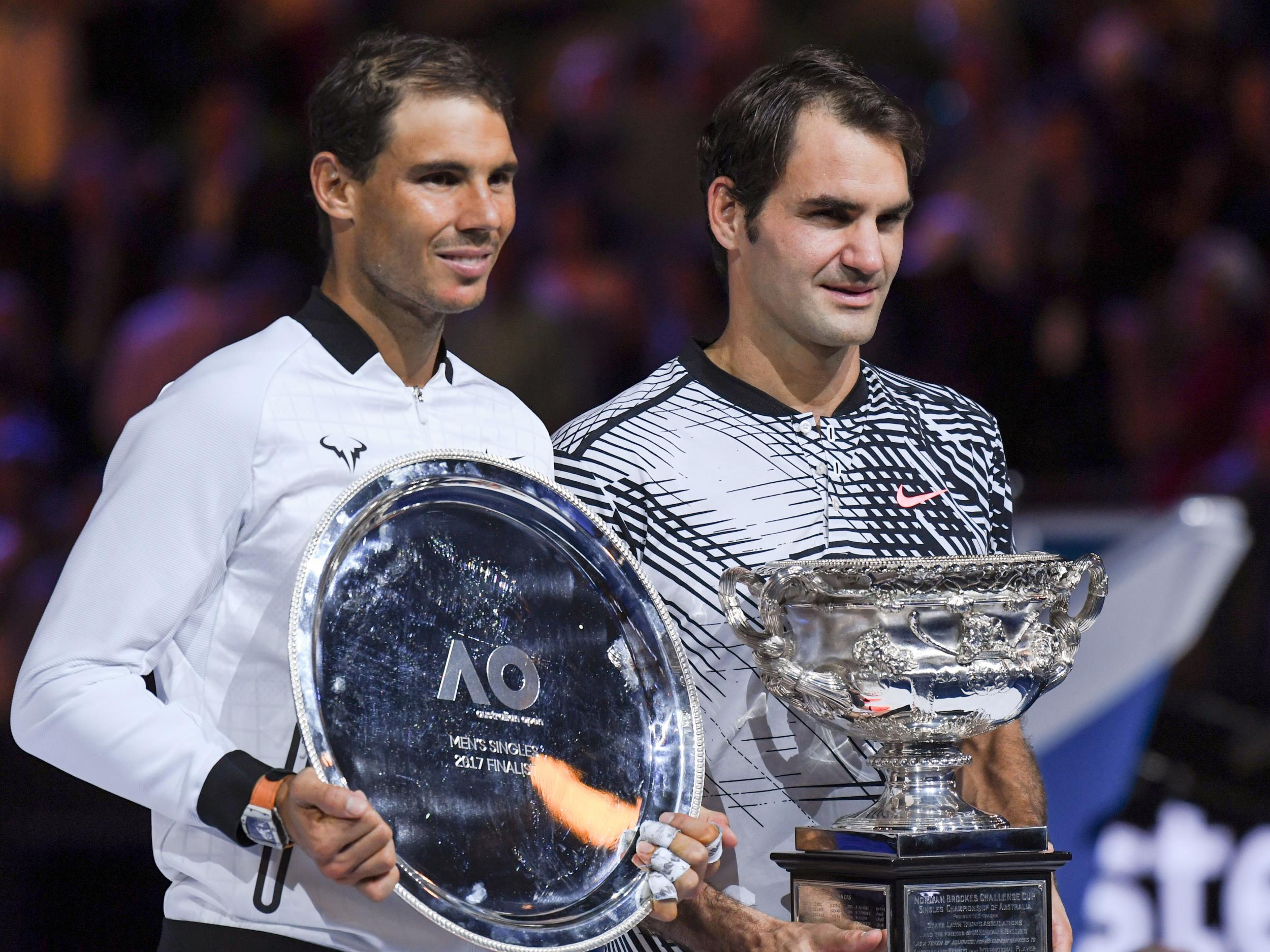 Federer won when the pair met in the final of the Australian Open