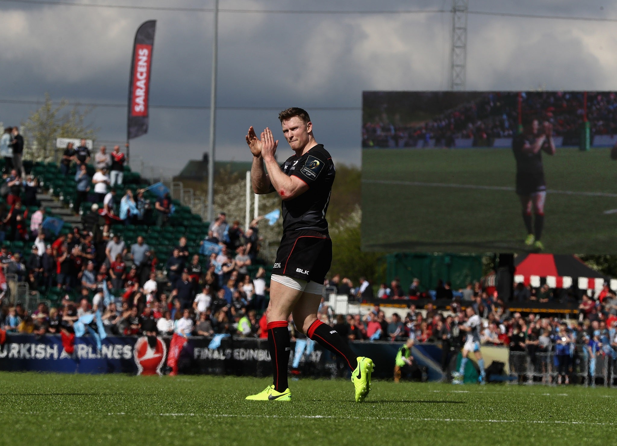 Chris Ashton matched Vincent Clerc's record of 36 European tries