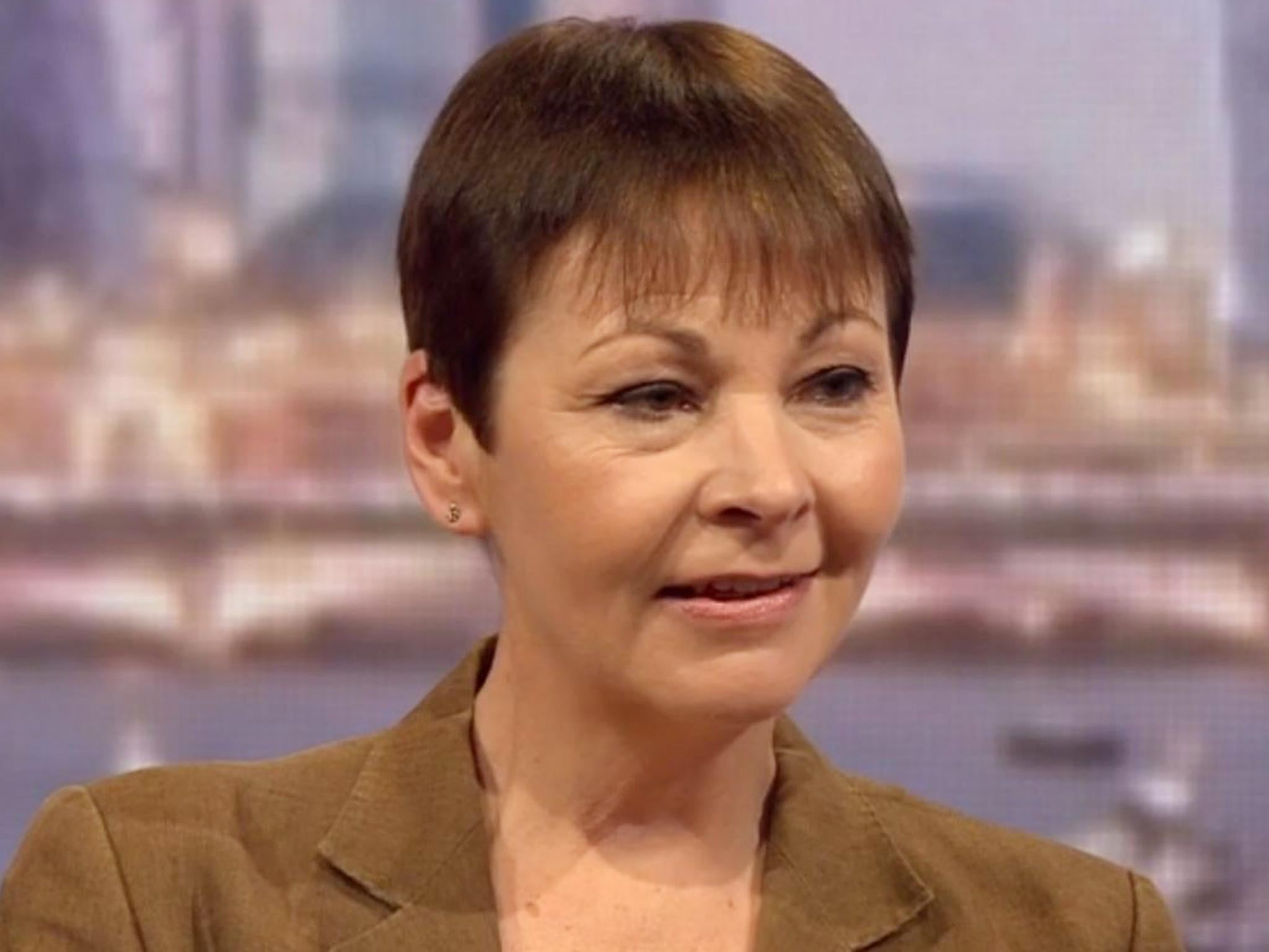 Green Party co-leader Caroline Lucas