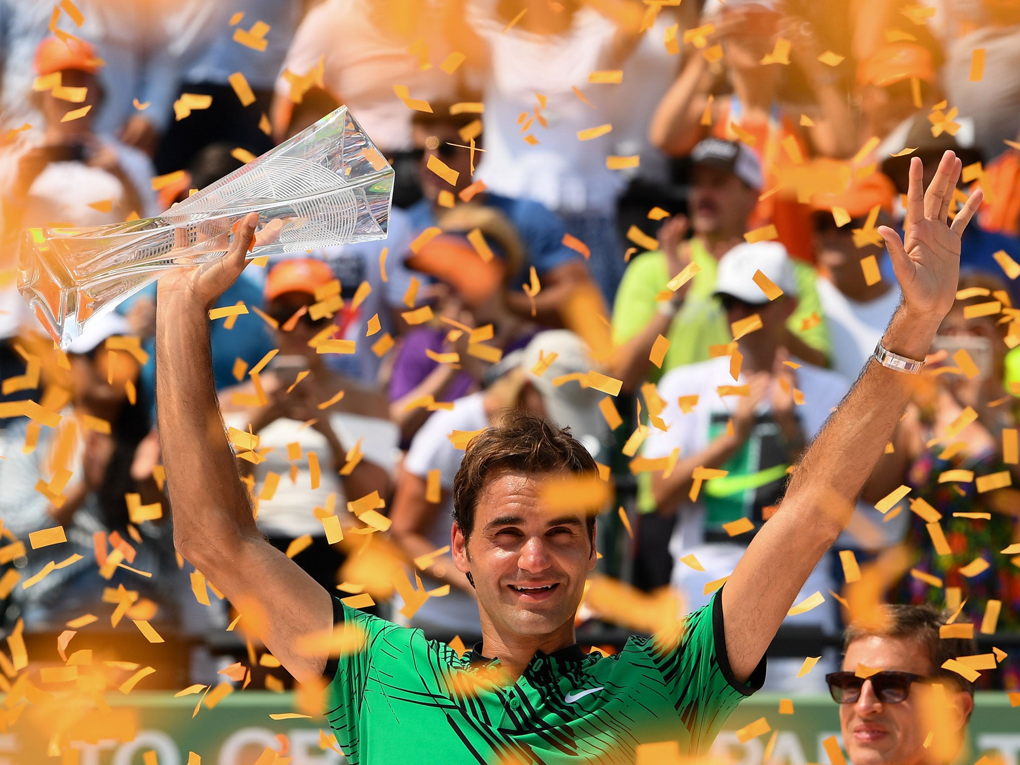 Federer is crowned champion at the Miami Open