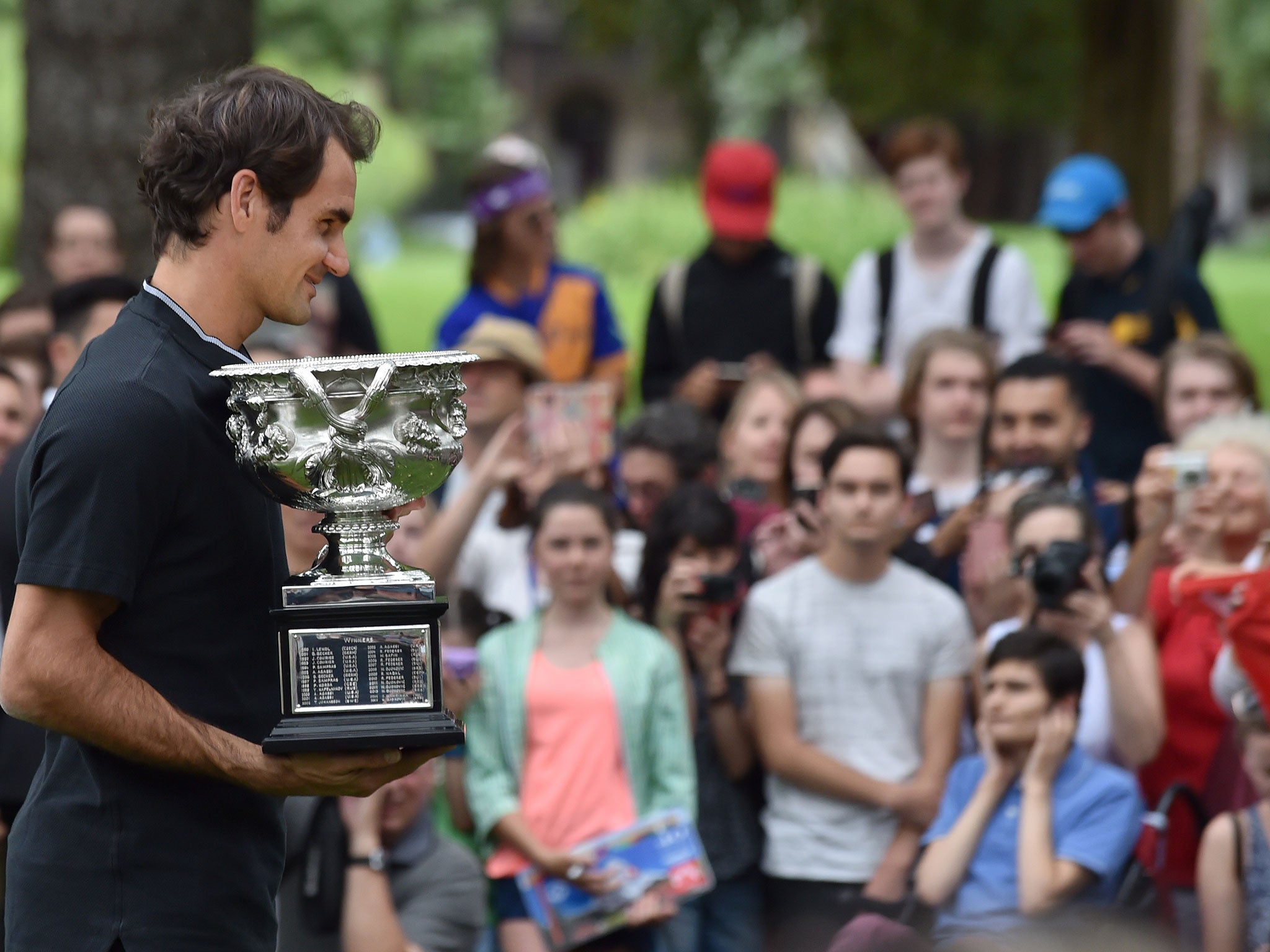 Federer stunned the tennis world to win the Australian Open last January