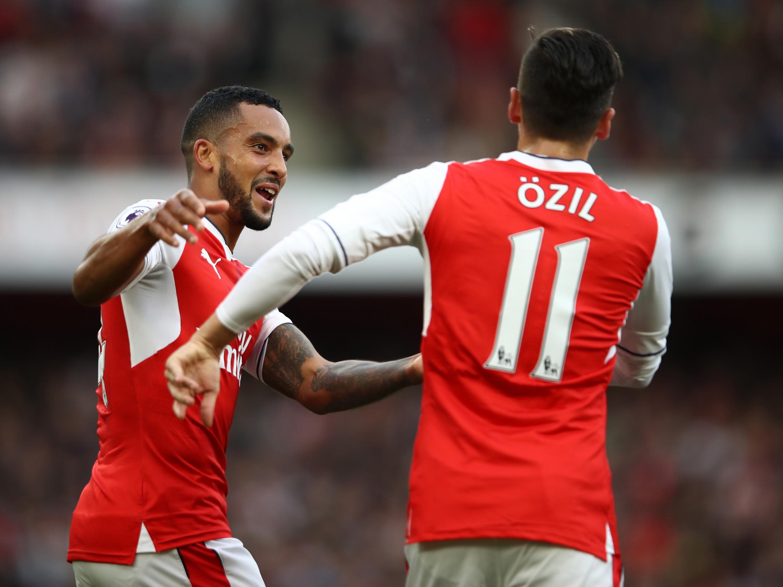 Walcott and Ozil were also criticised