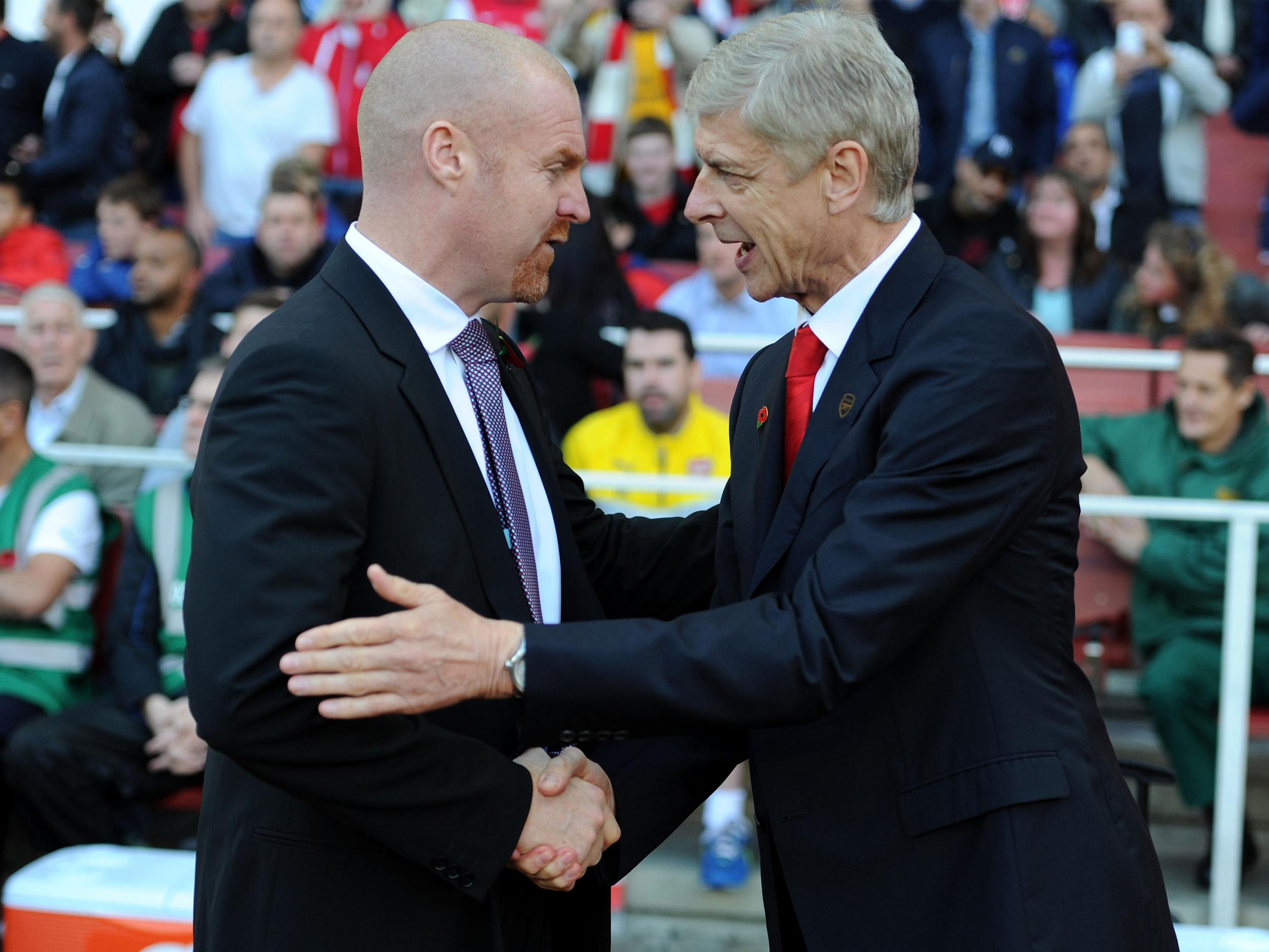 Dyche thinks Wenger is a 'top-class' manager